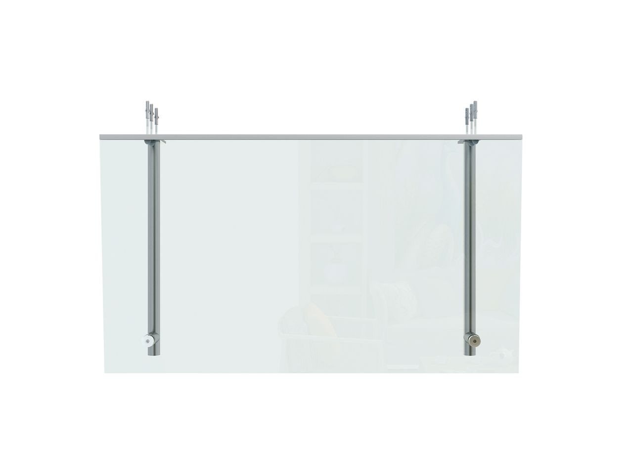 Thumbnail - Better Home Vordach Edelstahlvordach mit Sicherheitsglas, 140x80 cm, Edelstahlvordach mit Sicherheitsglas, 140x80 cm