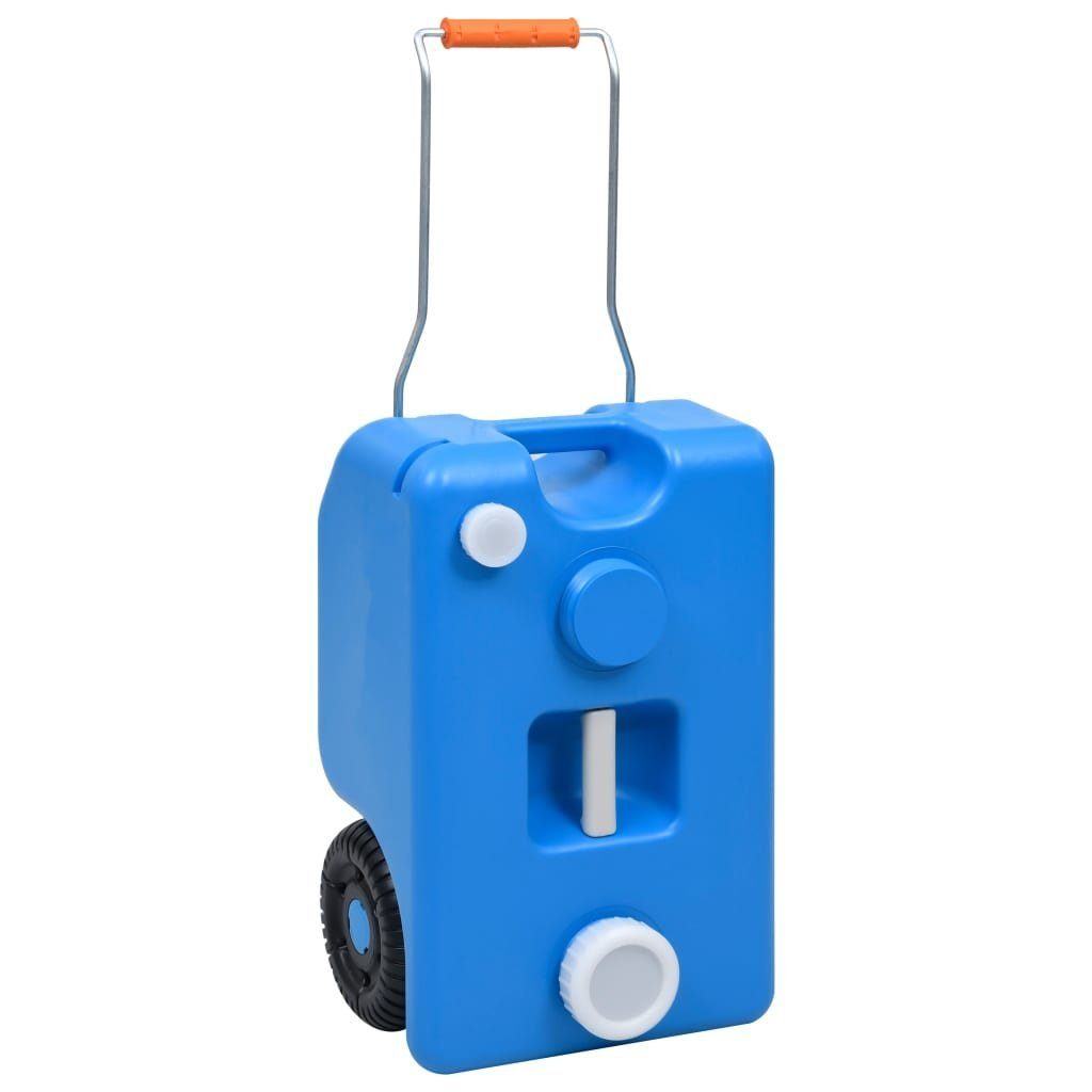 vidaXL Campingtoilette 25 L Abwasser Grauwasser Tank Camping Wassertank mit Rollen 25 L Blau