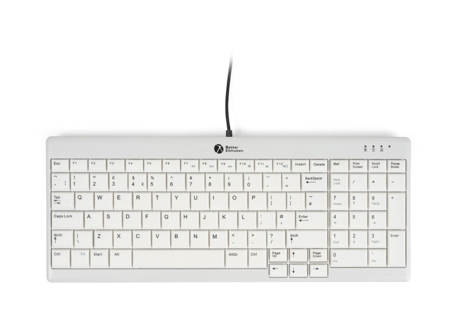 BAKKERELKHUIZEN Tastatur Ultraboard 960 V2 Compact US retail (BNEU960V2US) Tastatur