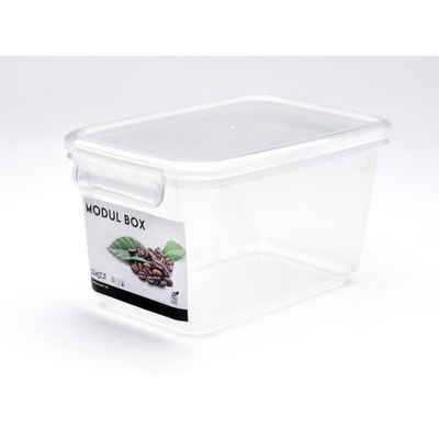 PLAST1 Vorratsdose 10 x Vorratsbox 1 L Frischhaltedosen Vorrat Aufbewahrung Müsli Nudeln, Kunststoff