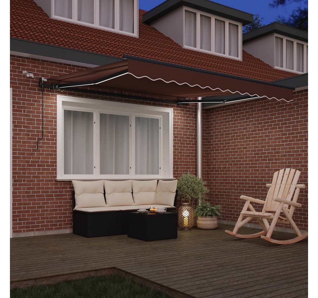 Thumbnail - vidaXL Markise Markise Automatisch mit LEDs Braun 300x250 cm (1-St)