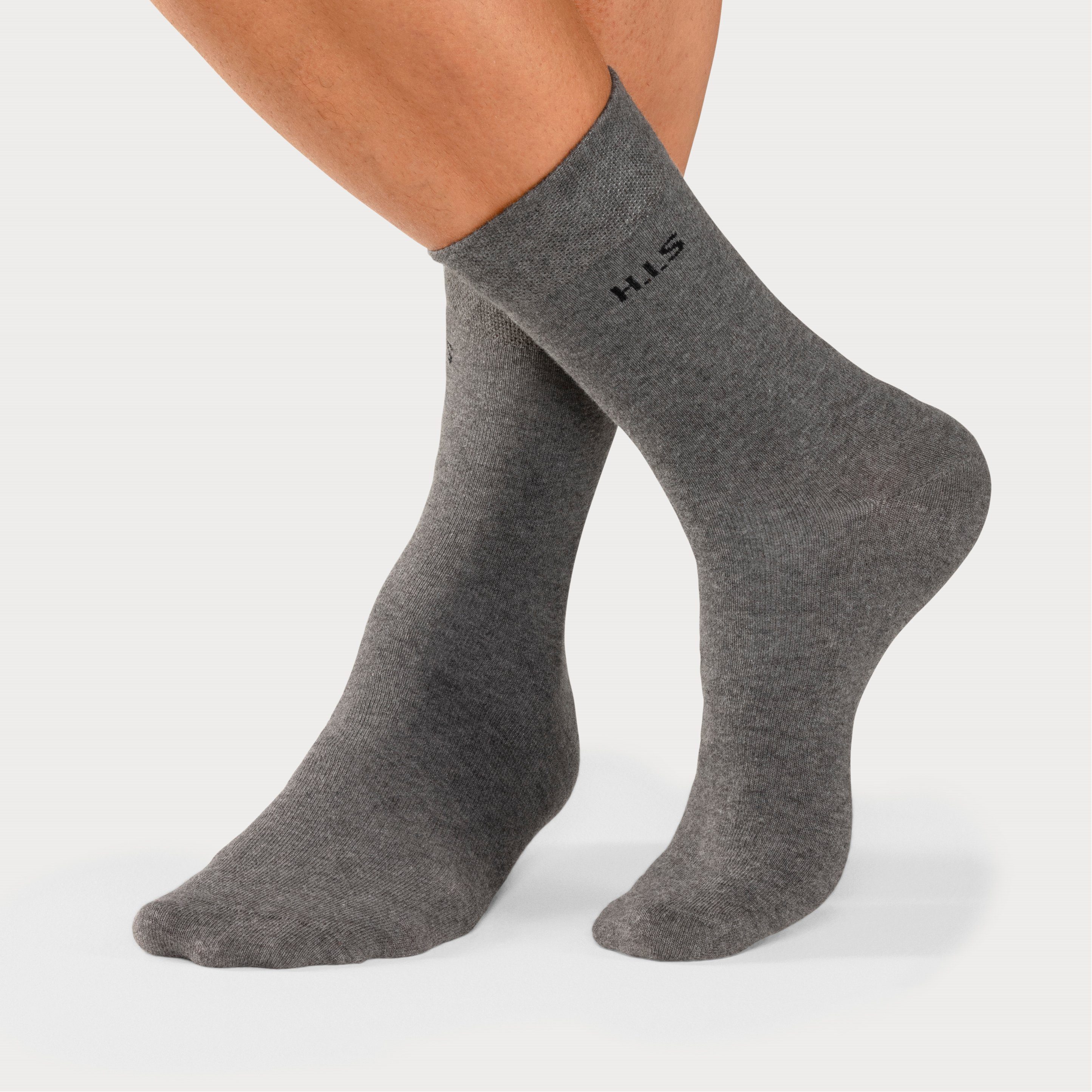 H.I.S Socken (Packung, 4-Paar) mit druckfreiem Bündchen
