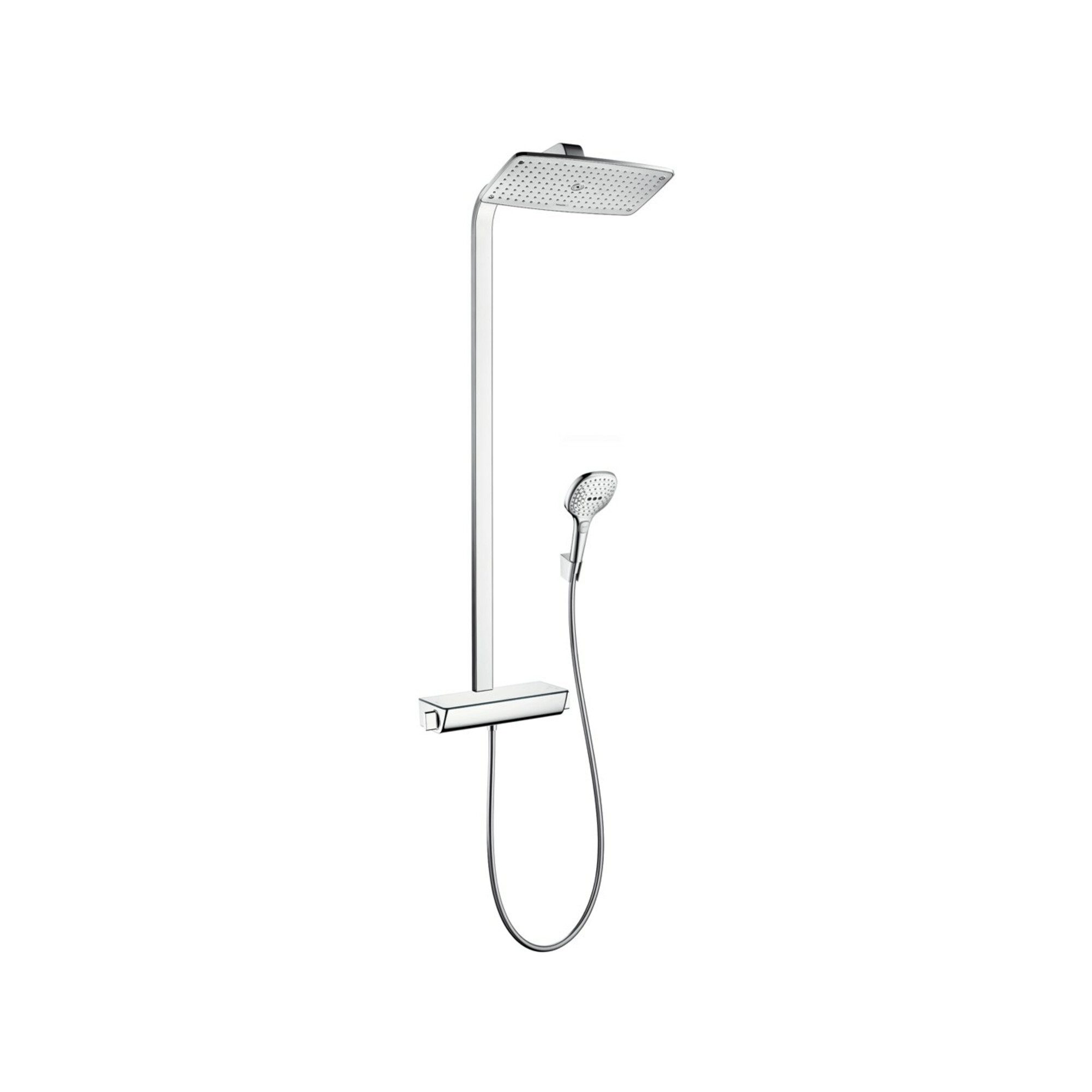 hansgrohe Badarmatur hansgrohe Showerpipe Raindance E mit Thermostat, 1jet, chrom