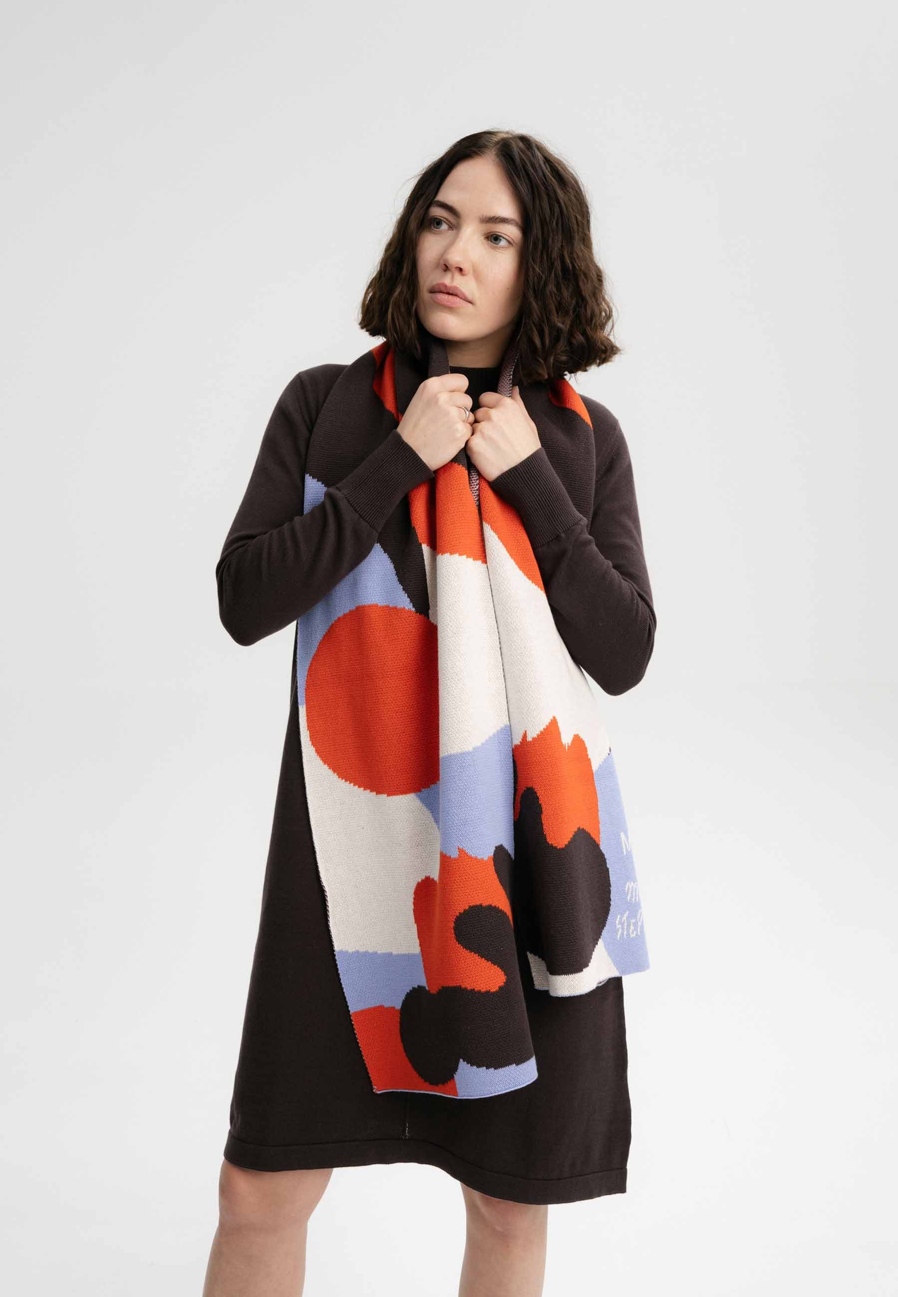 MELA Schal Jacquard Rippstrick Schal Artist günstig online kaufen