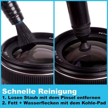Lens-Aid Kamerazubehör-Set 2er-Reinigungsset (Reinigungsstift + 5x Mikrofasertücher), (2 tlg)