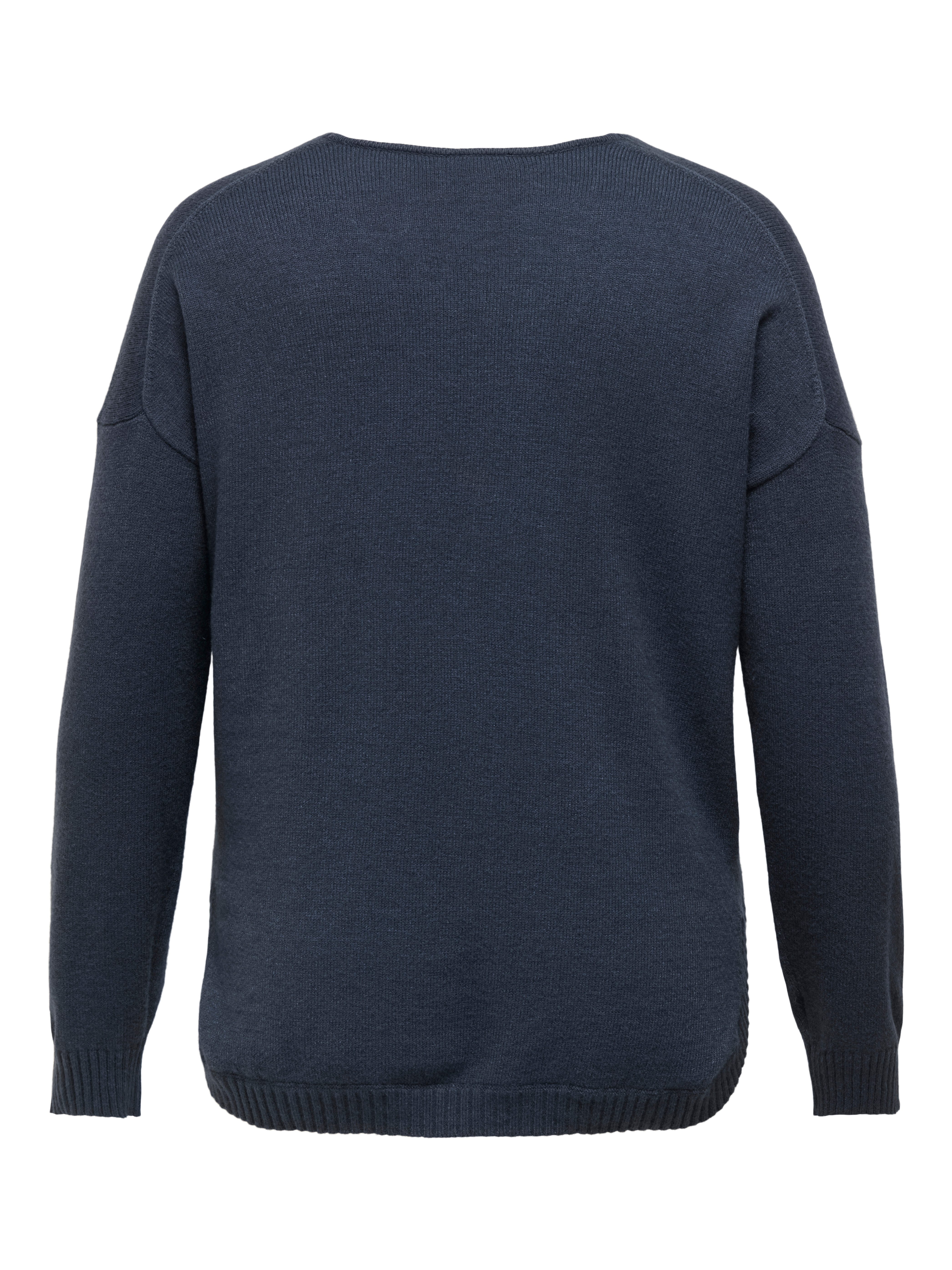 ONLY CARMAKOMA V-Ausschnitt-Pullover CARMARGARETA LS PULLOVER günstig online kaufen