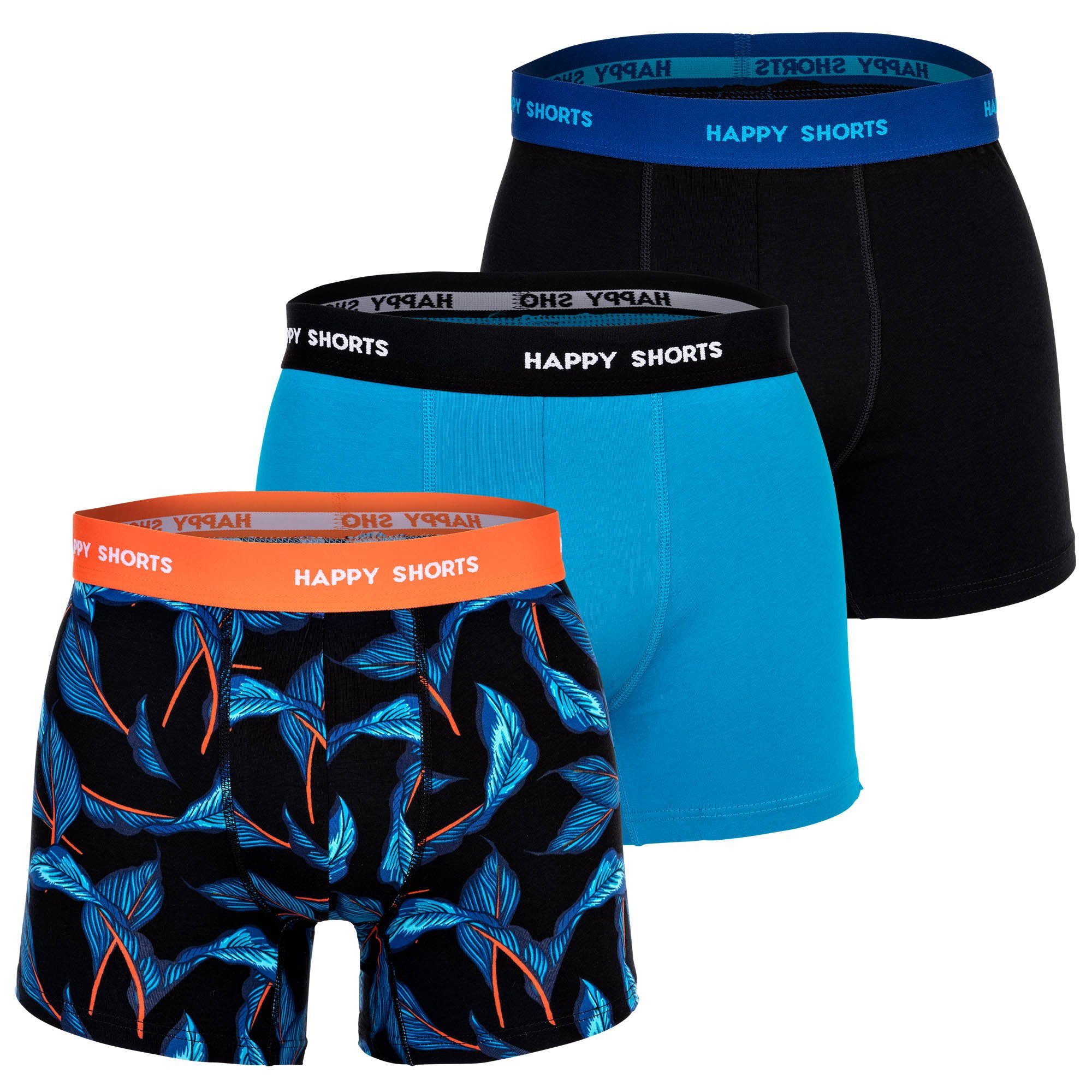HAPPY SHORTS Boxer Herren Boxershort 3er günstig online kaufen