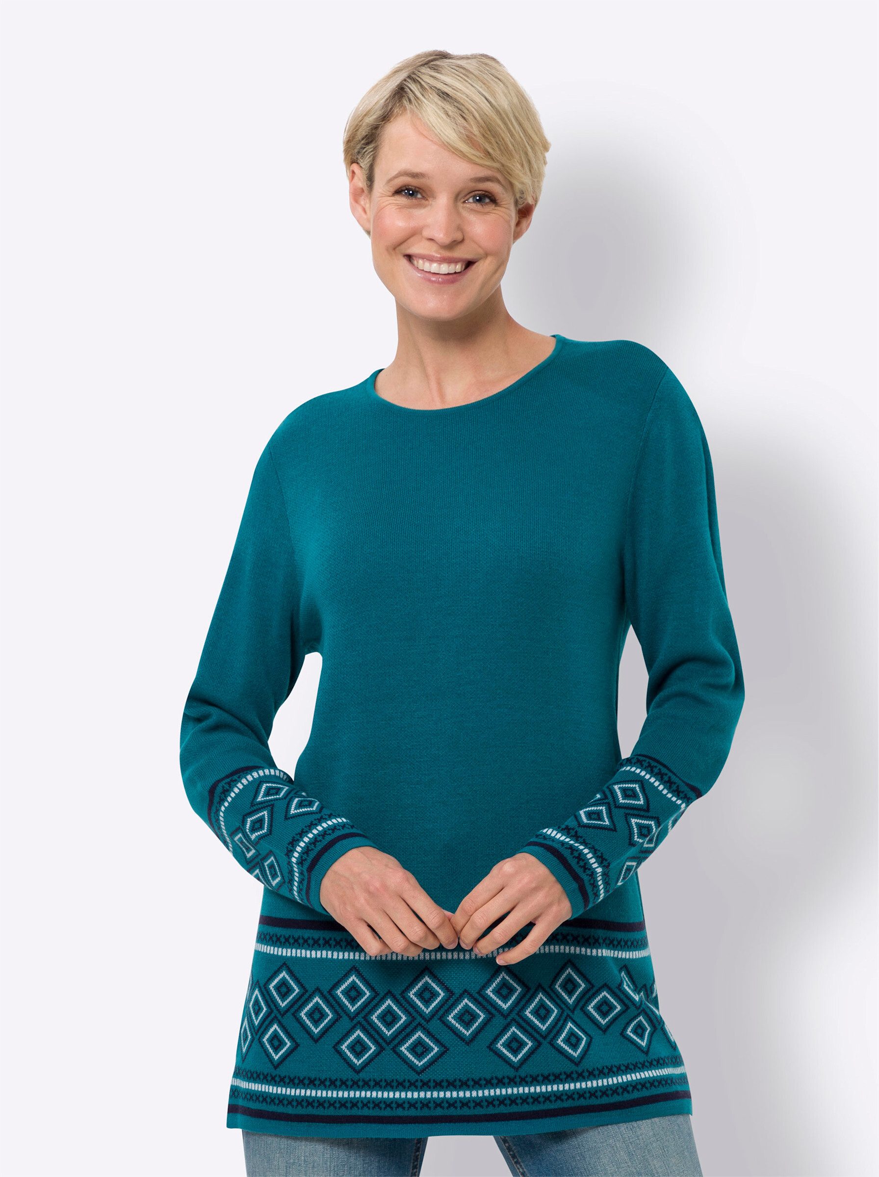 Strickpullover Longpullover