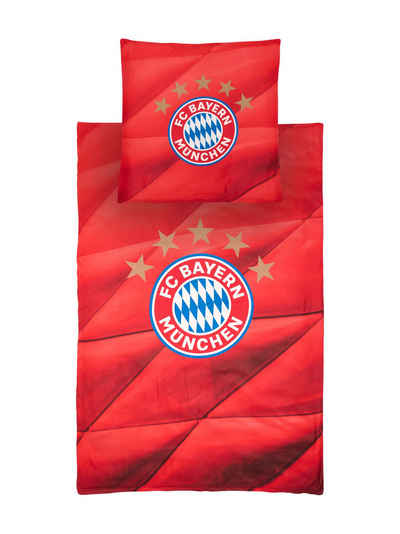 Bettbezug Bettwäsche Microfaser 135x200 cm, FC Bayern München