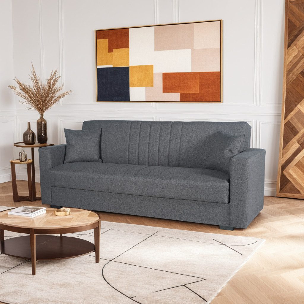 Pointhome Sofa 3-Sitzer Bettfunktion und Bettkasten günstig online kaufen