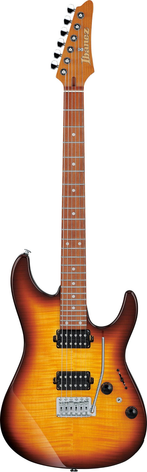 Ibanez E-Gitarre Ibanez AZ24S1F-VLS Standard E-Gitarre Violin Sunburst, ST, E-Gitarre mit dyna-MIX Schaltung