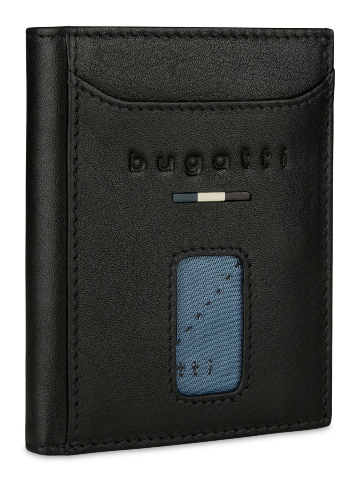 bugatti Kartenetui Card Case, aus echtem Rindsleder mit RFID-Blocker Schutz