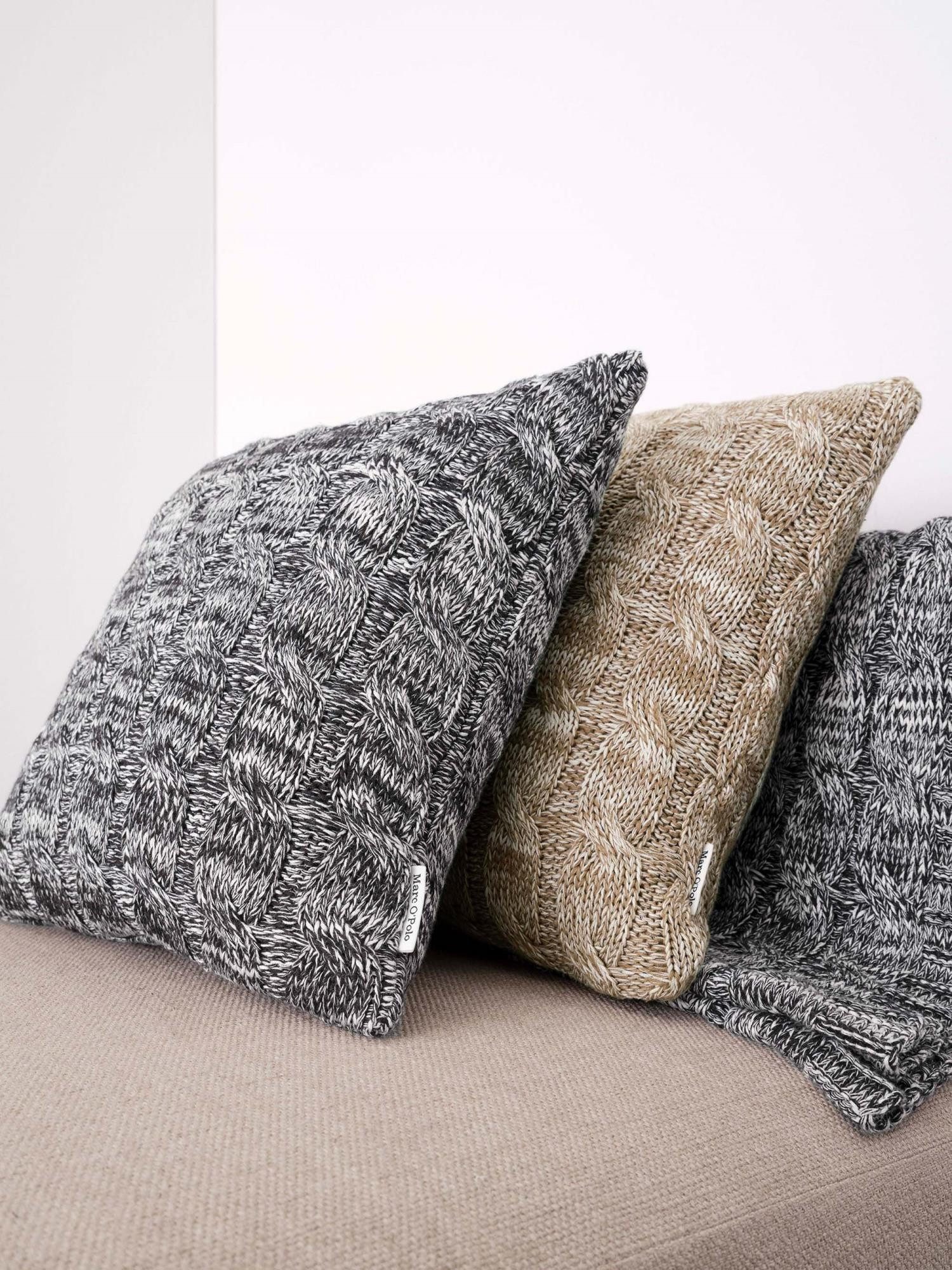 Marc O'Polo Home Dekokissen Ainaa, Aus nachhaltiger Baumwolle, gestrickt