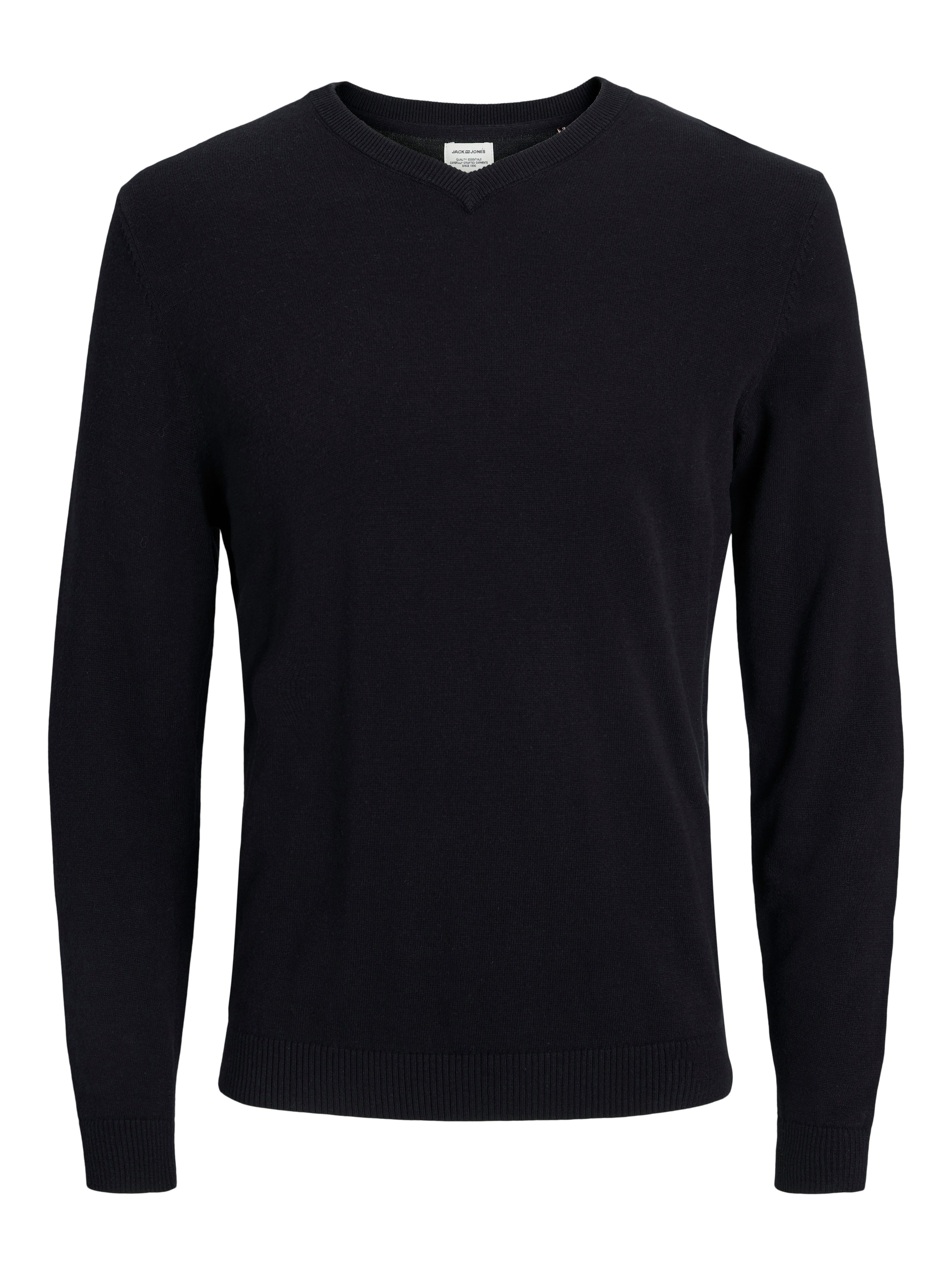 V-Ausschnitt-Pullover JJEBASIC KNIT V-NECK NOOS
