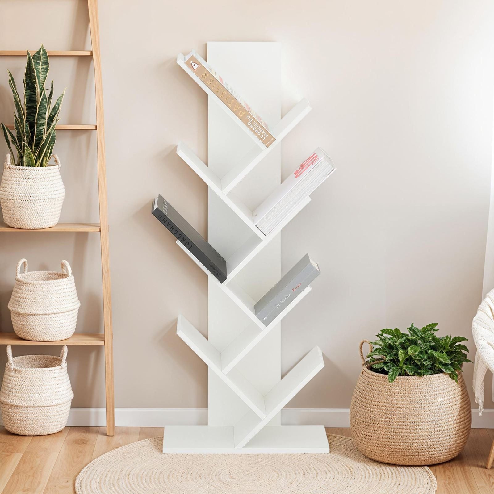 IDIMEX Bücherregal JULES, Design Regal freistehend mit 7 Ablagen Betonoptik günstig online kaufen