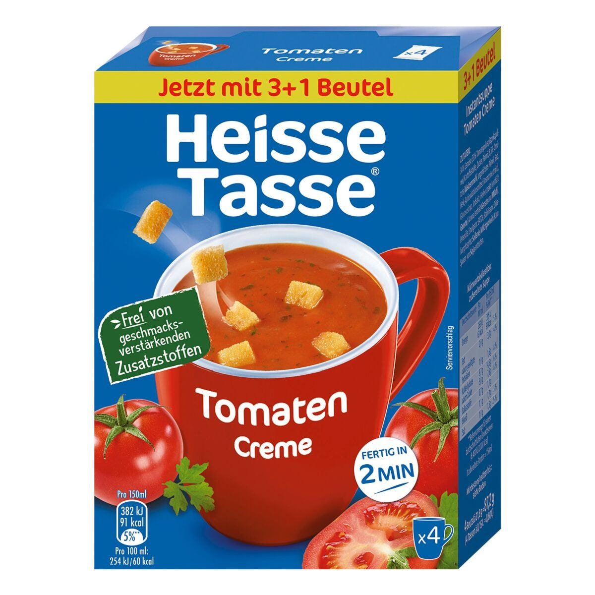 Heisse Tasse Fertiggericht Heisse Tasse, 4 Beutel