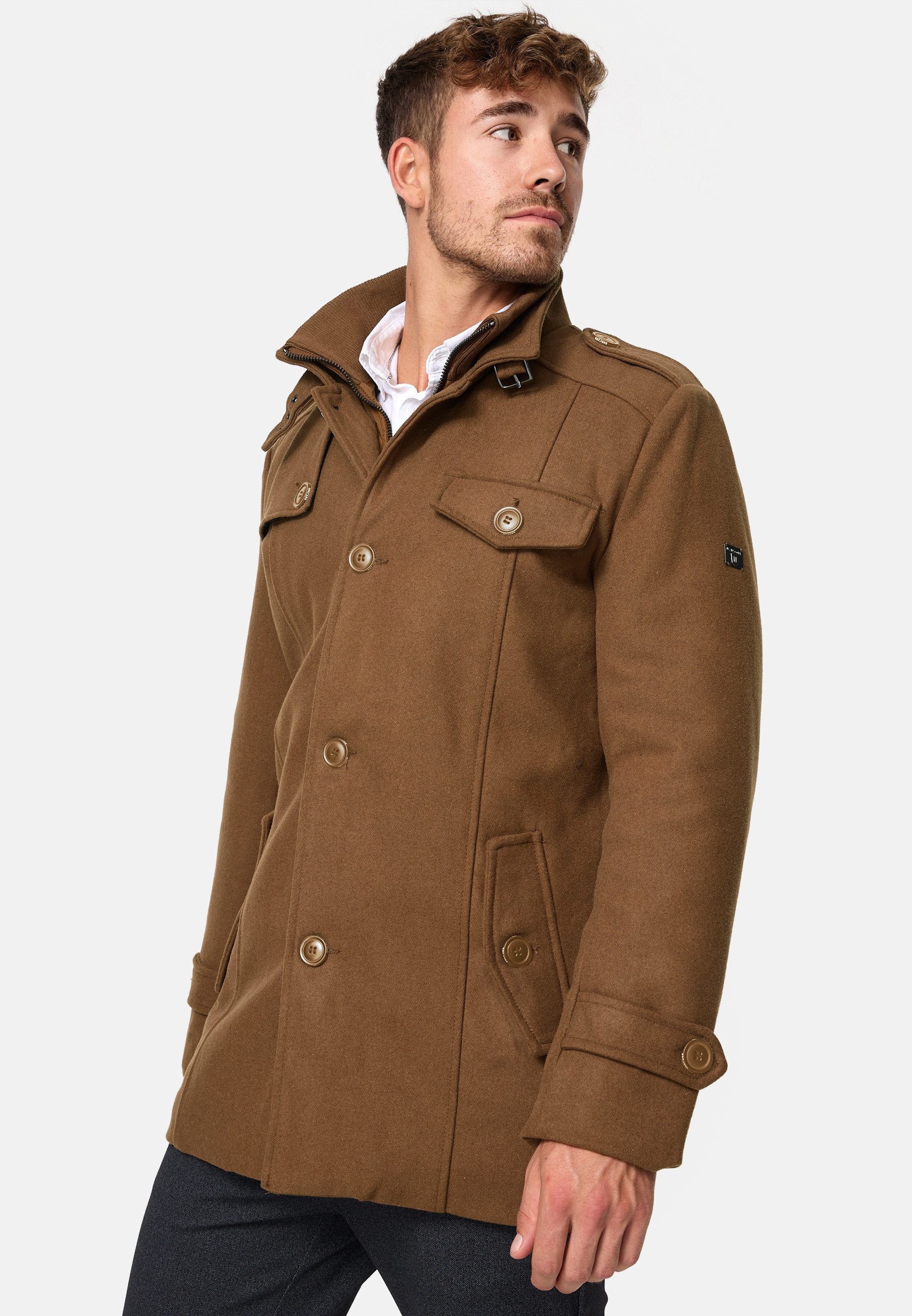 INDICODE Kurzmantel Herren Brandon Mantel Winter Herrenmantel – Bild 3 von 5