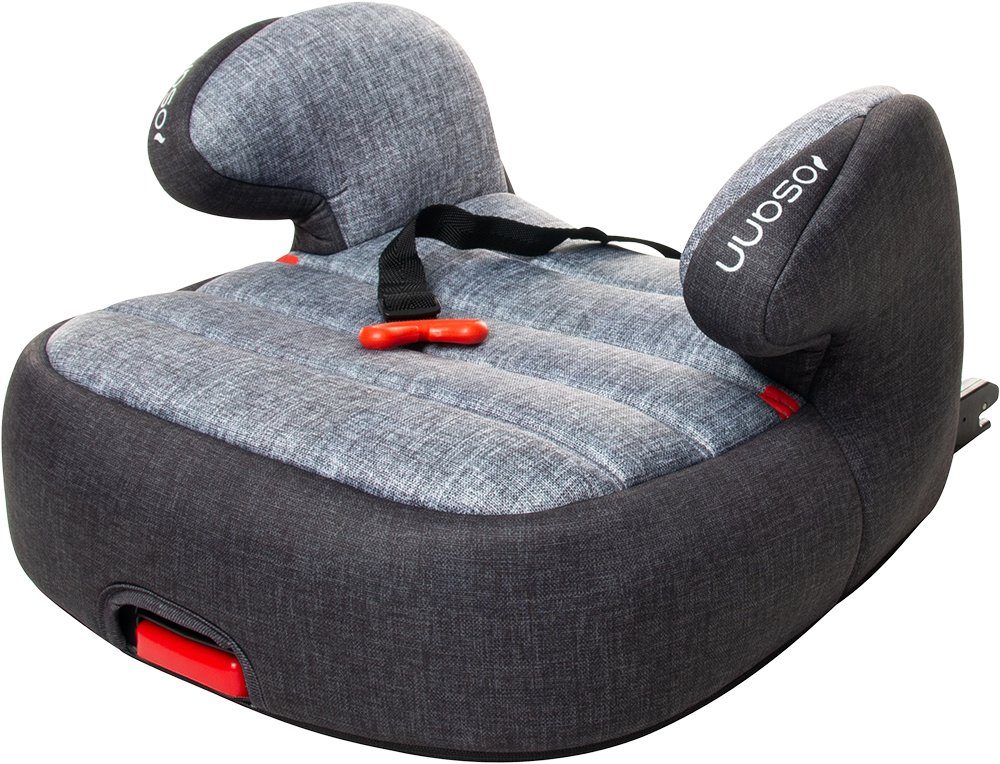 Osann Kindersitzerhöhung Tango Isofix, ab: 3 Jahren, bis: 12 Jahre, ab: 22 kg, bis: 36 kg, Sitzerhöhung mit Isofix und Gurtfix - Gruppe 3 Black Melange