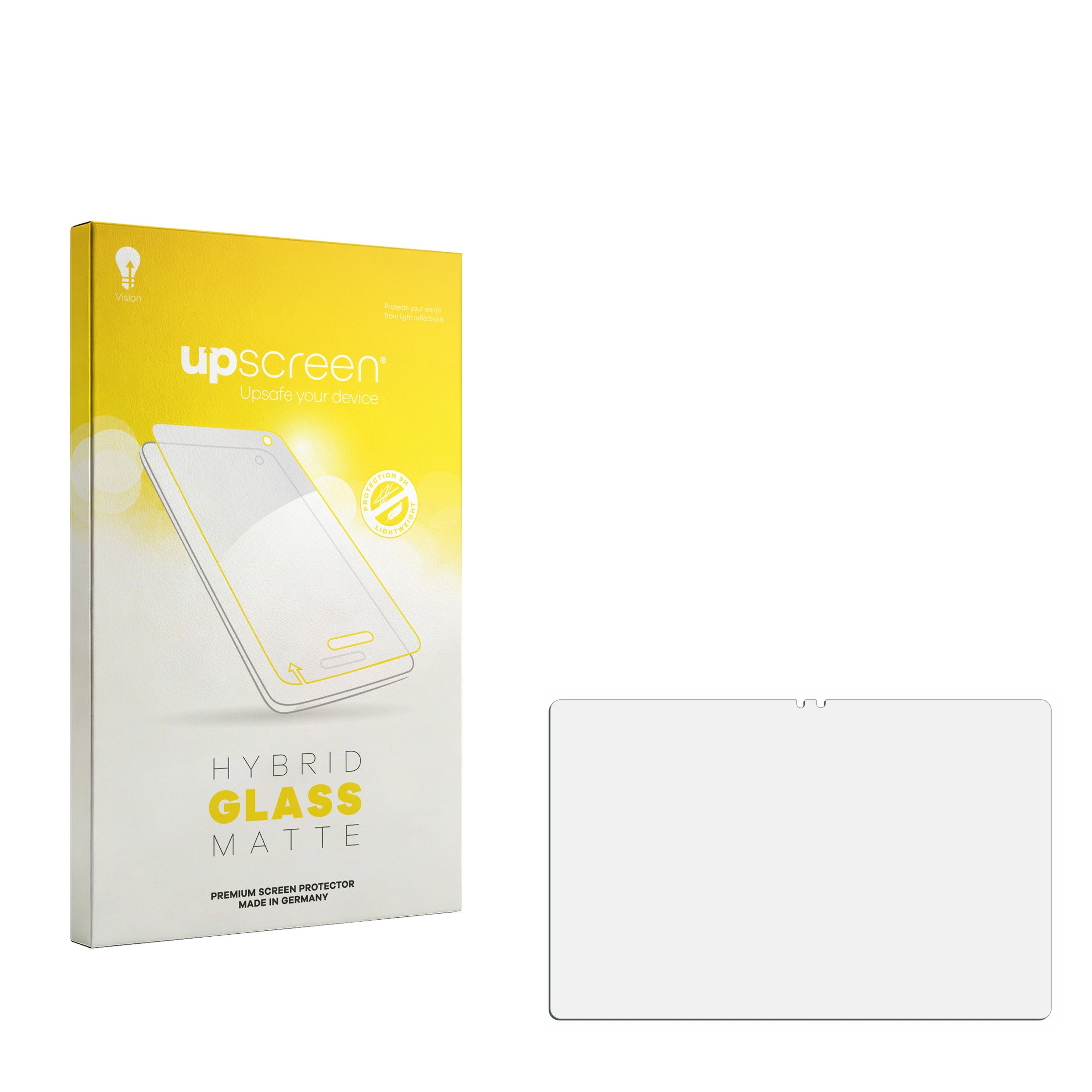 upscreen Displayschutzglas Folie für Lenovo Tab Plus Gen 2, Schutzfolie Glas Panzer Display Schutz matt