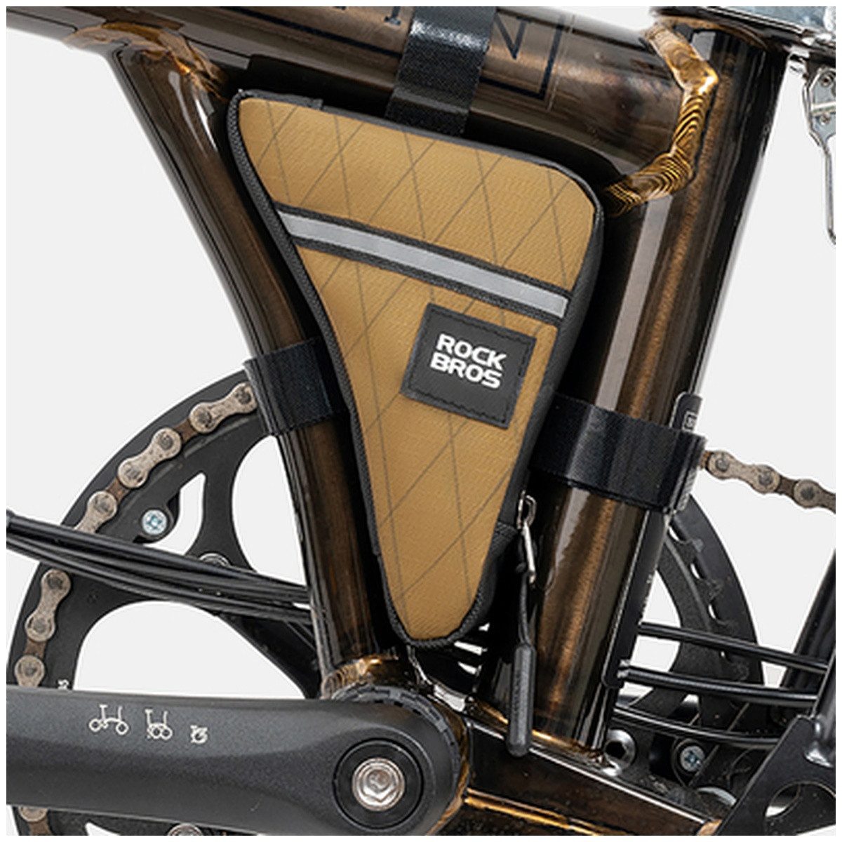 ROCKBROS Fahrradtasche Rockbros Fahrradrahmentasche 0,3 l