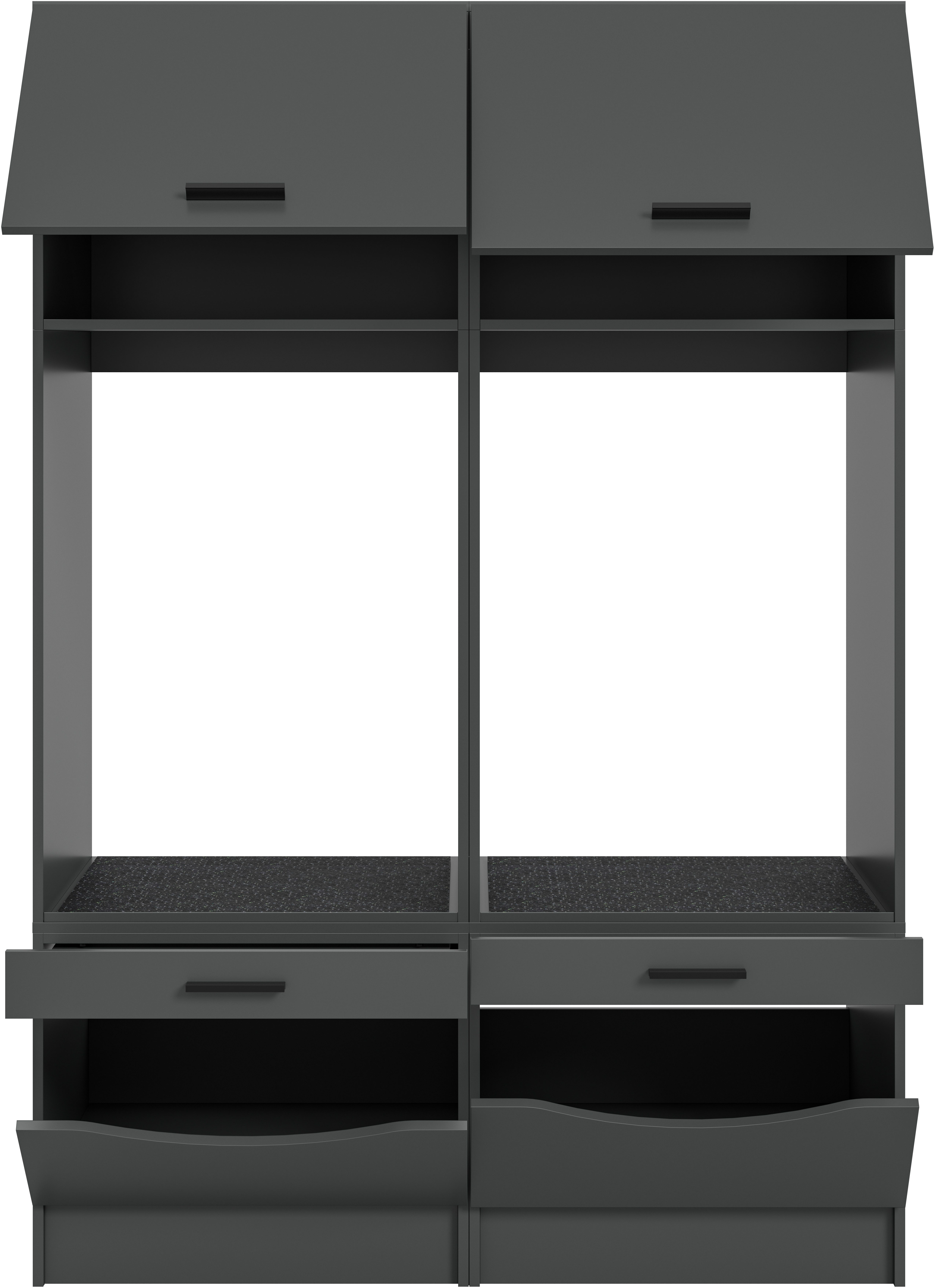 welltime Mehrzweckschrank-Set FALAS, 2-teilig, Hauswirtschaftsraum Set, Breite 133 cm, (Set, 2-St., bestehend aus: 2x Waschmaschinenumbauschrank, in verschieden – Bild 4 von 5