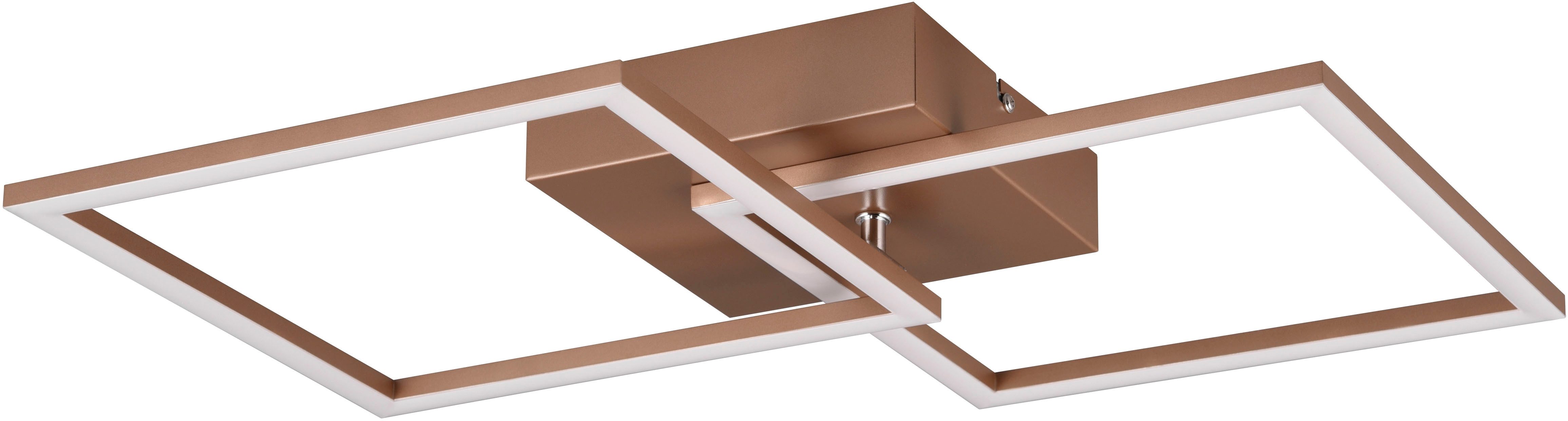 my home LED Deckenleuchte ANTJE, Deckenlampe, schwenkbare LED-Rechtecke, LED fest integriert, Warmweiß, Wand- und Deckenmontage möglich