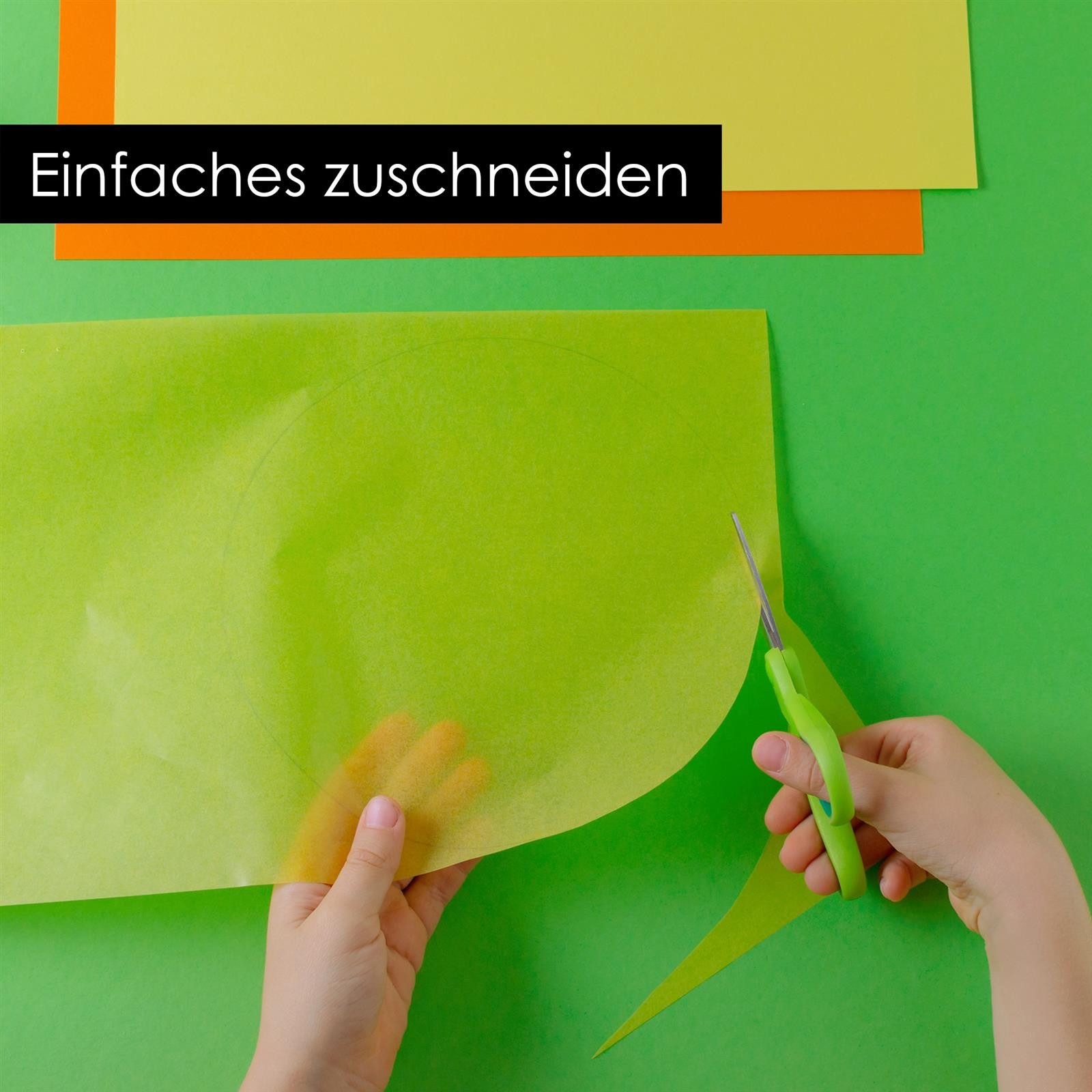 OfficeTree Transparentpapier OfficeTree 60x Transparentpapier Bunt A4 - 20 Farben - 130g/m²