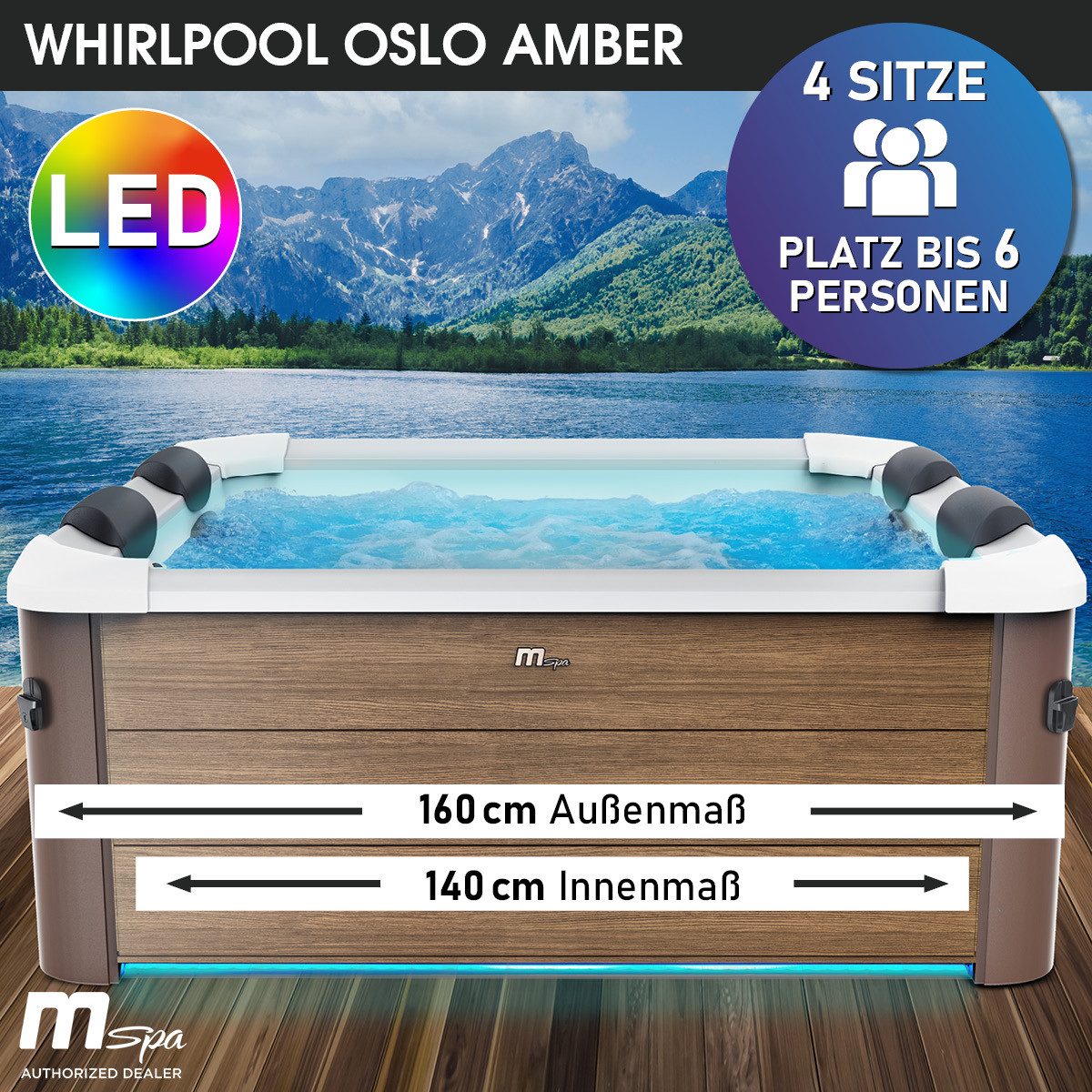 BRAST Whirlpool MSpa Oslo, Sapphire & günstig online kaufen