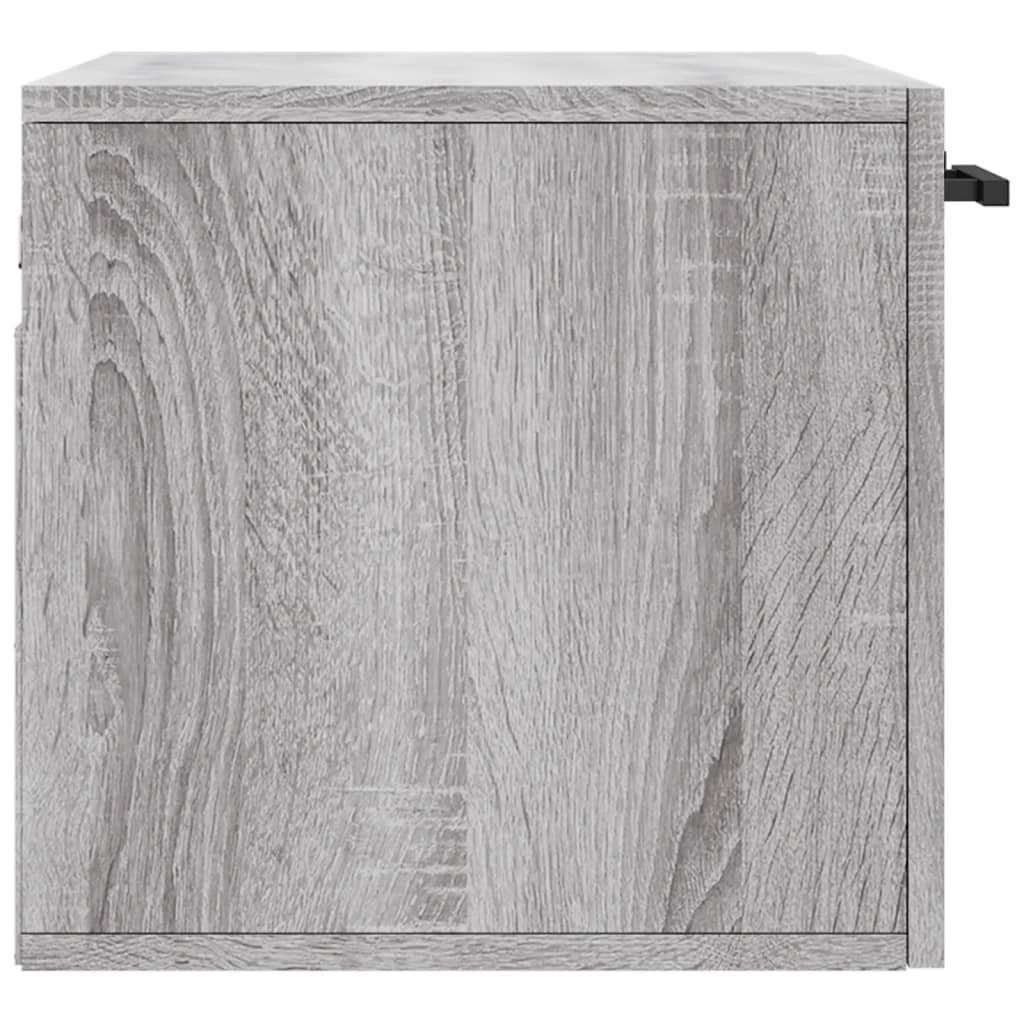 Wandschrank 60x36,5x35 cm (1-St) Fächerschrank Grau Sonoma vidaXL Holzwerkstoff