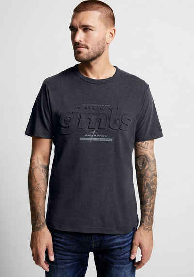 STREET ONE MEN T-Shirt in Melange Optik