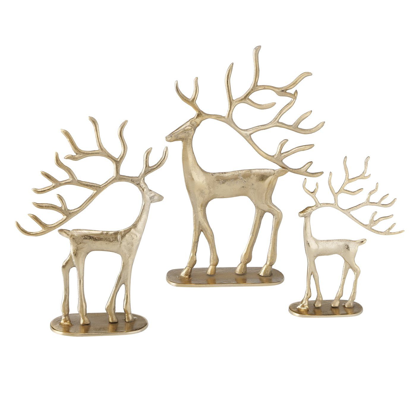 BOLTZE Weihnachtsfigur Dekofiguren-Set Trollah 3-teilige Goldene günstig online kaufen