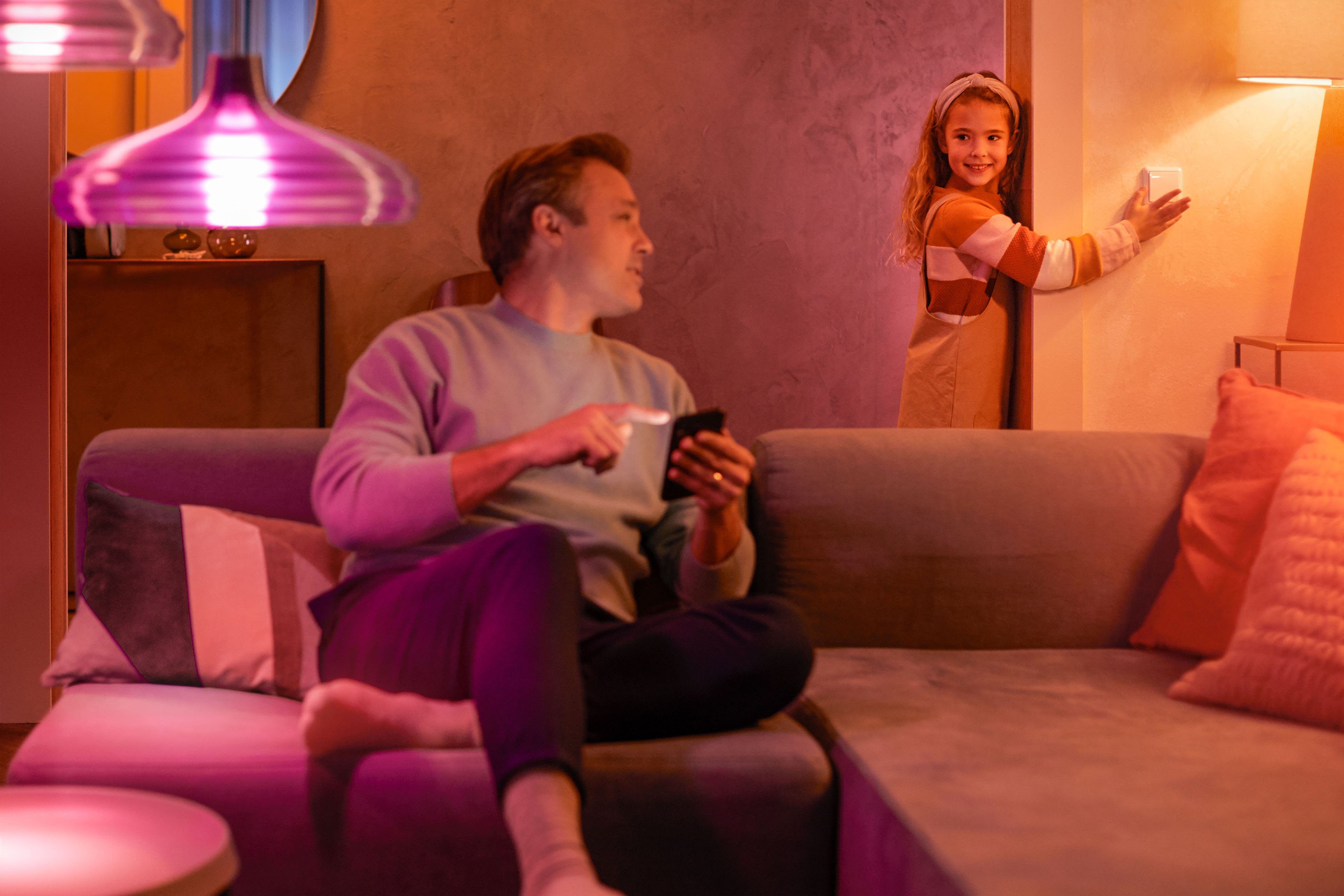 Set 2 Schalter Philips Hue Stück Wandschalter - Doppelpack, Modul