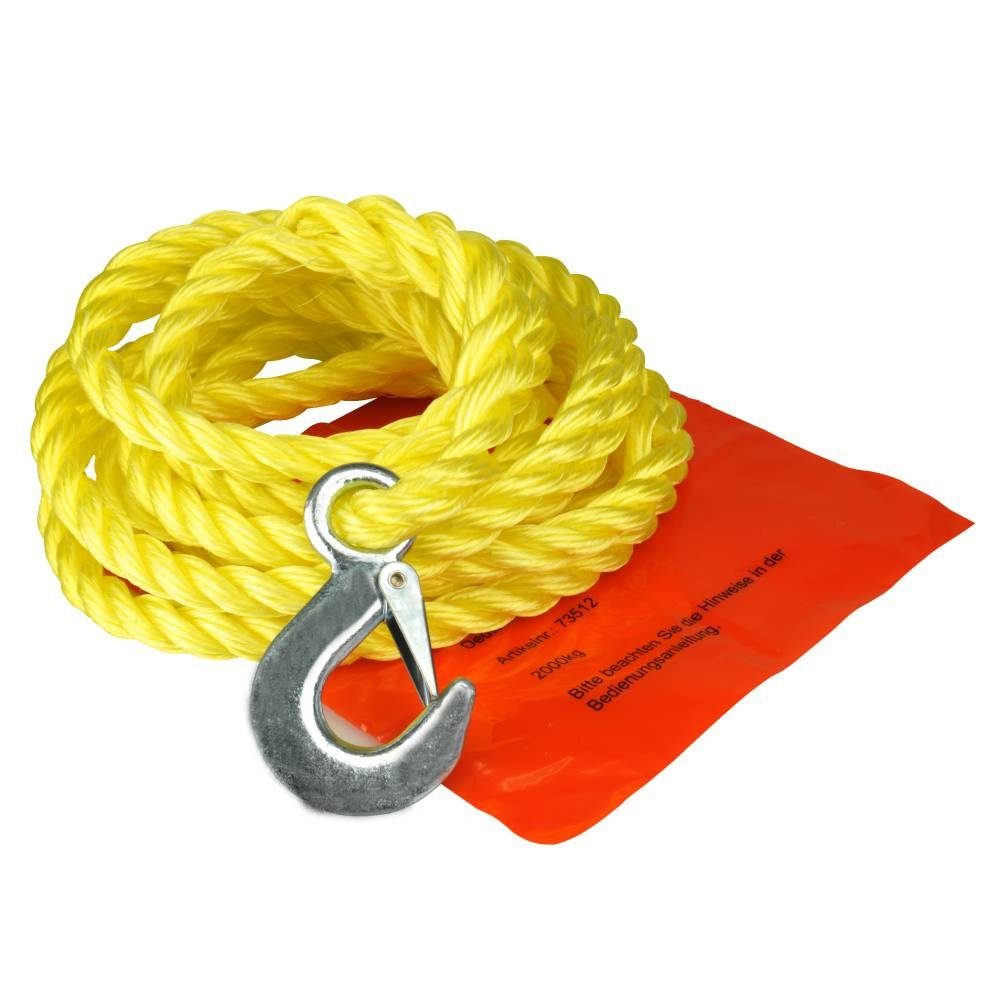 UNITEC Hubwagen Unitec Polyprop Abschleppseil Haken und Schlaufe