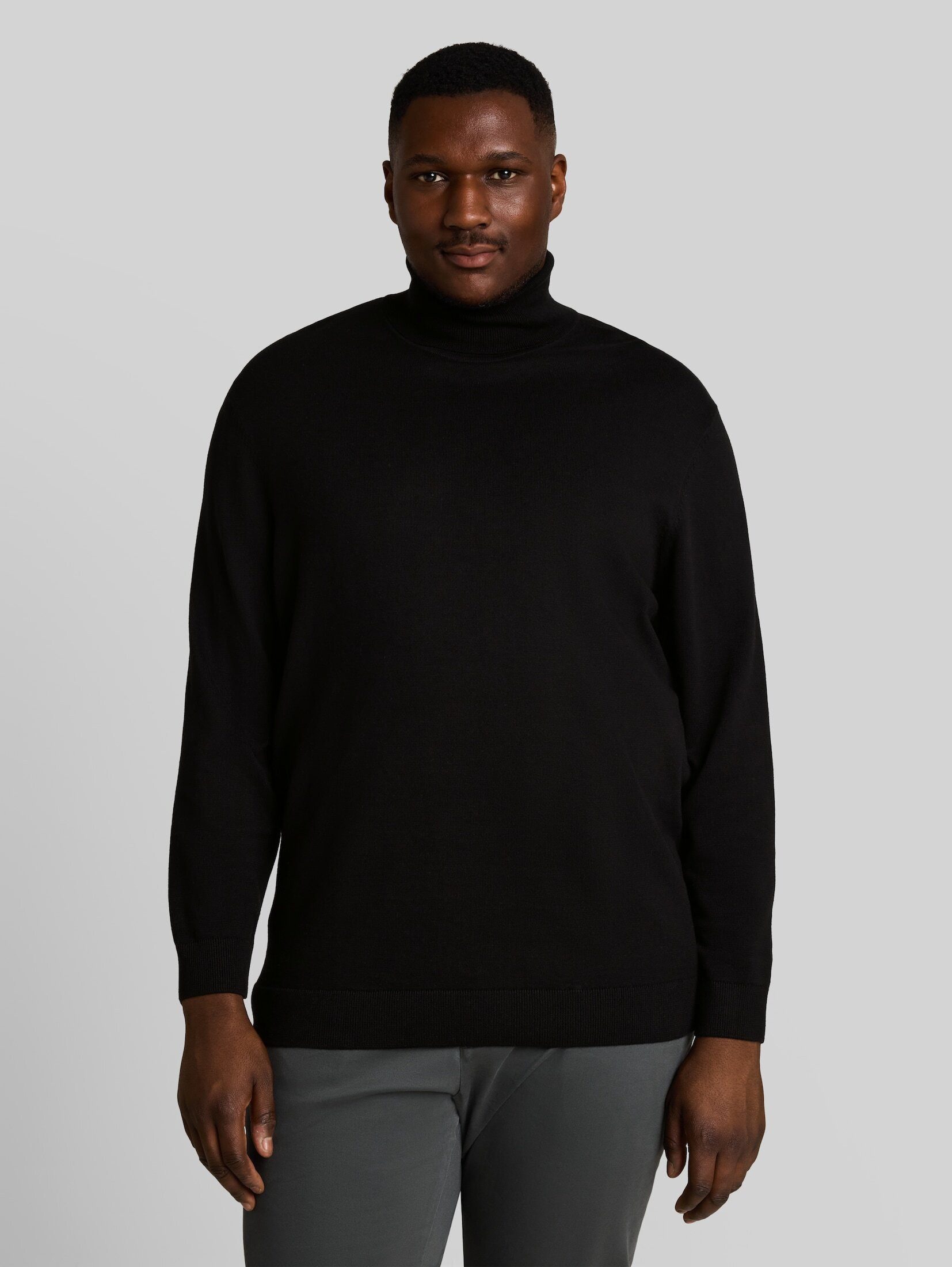 TOM TAILOR PLUS Strickpullover Pullover & Strickjacken Plus Size - Rollkragenpullover aus Baumwolle