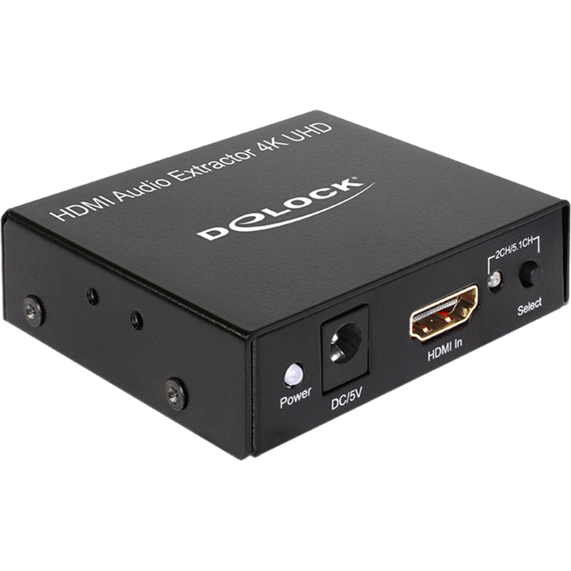 Delock HDMI Stereo / 5.1 Kanal Audio Extractor 4K Audio- & Video-Adapter