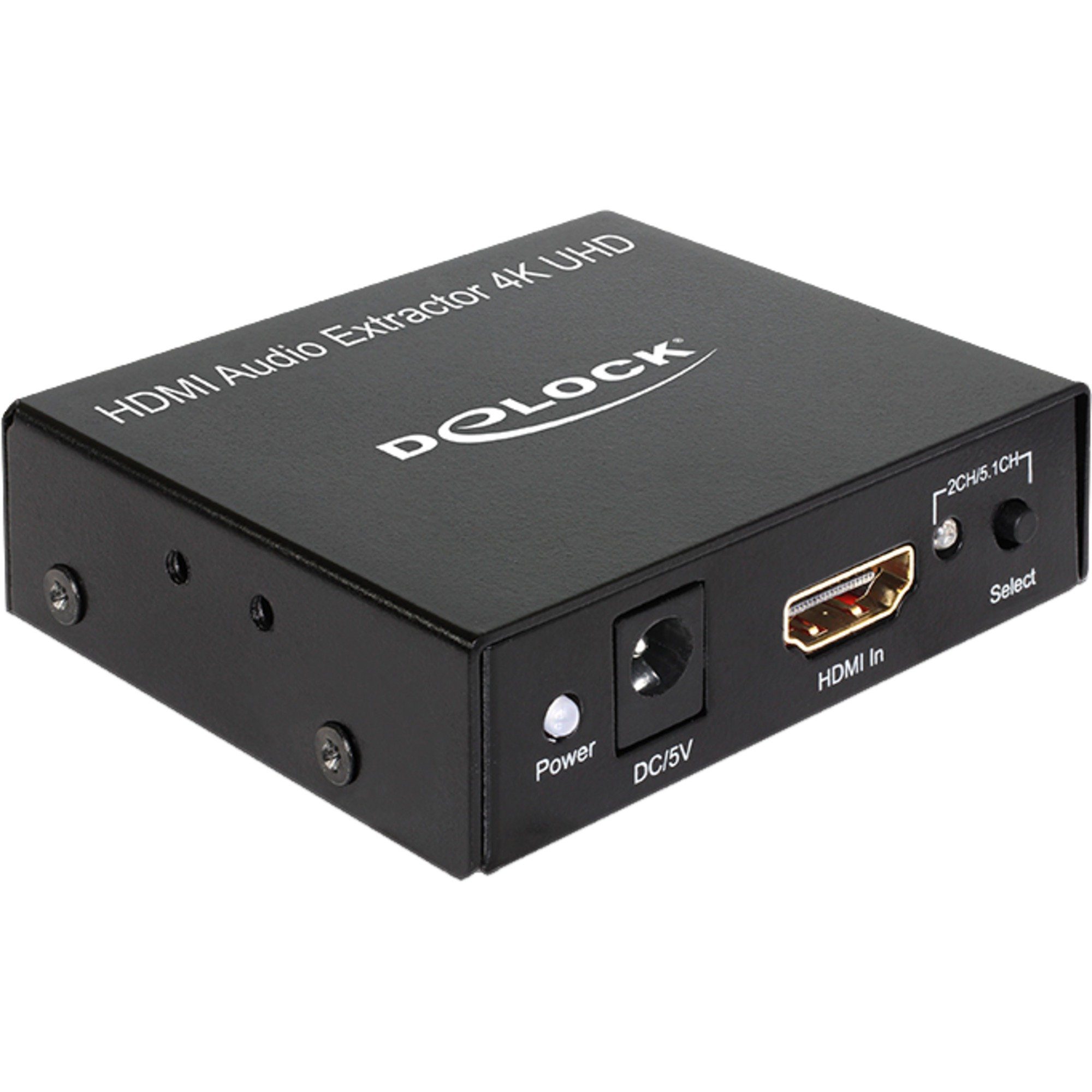 DeLOCK HDMI Stereo / 5.1 Kanal Audio Extractor 4K, Audio-Kabel