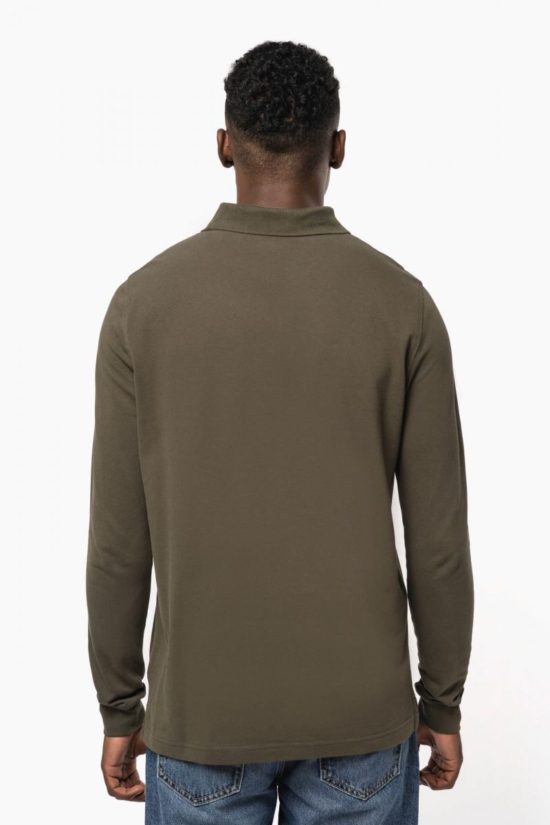 Kariban Langarm-Poloshirt Herren Langarm Poloshirt günstig online kaufen