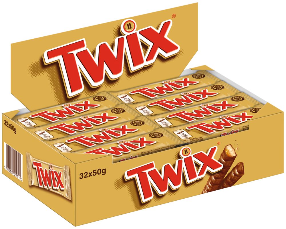 Twix Süßigkeit TWIX Doppelriegel 4x32x50g