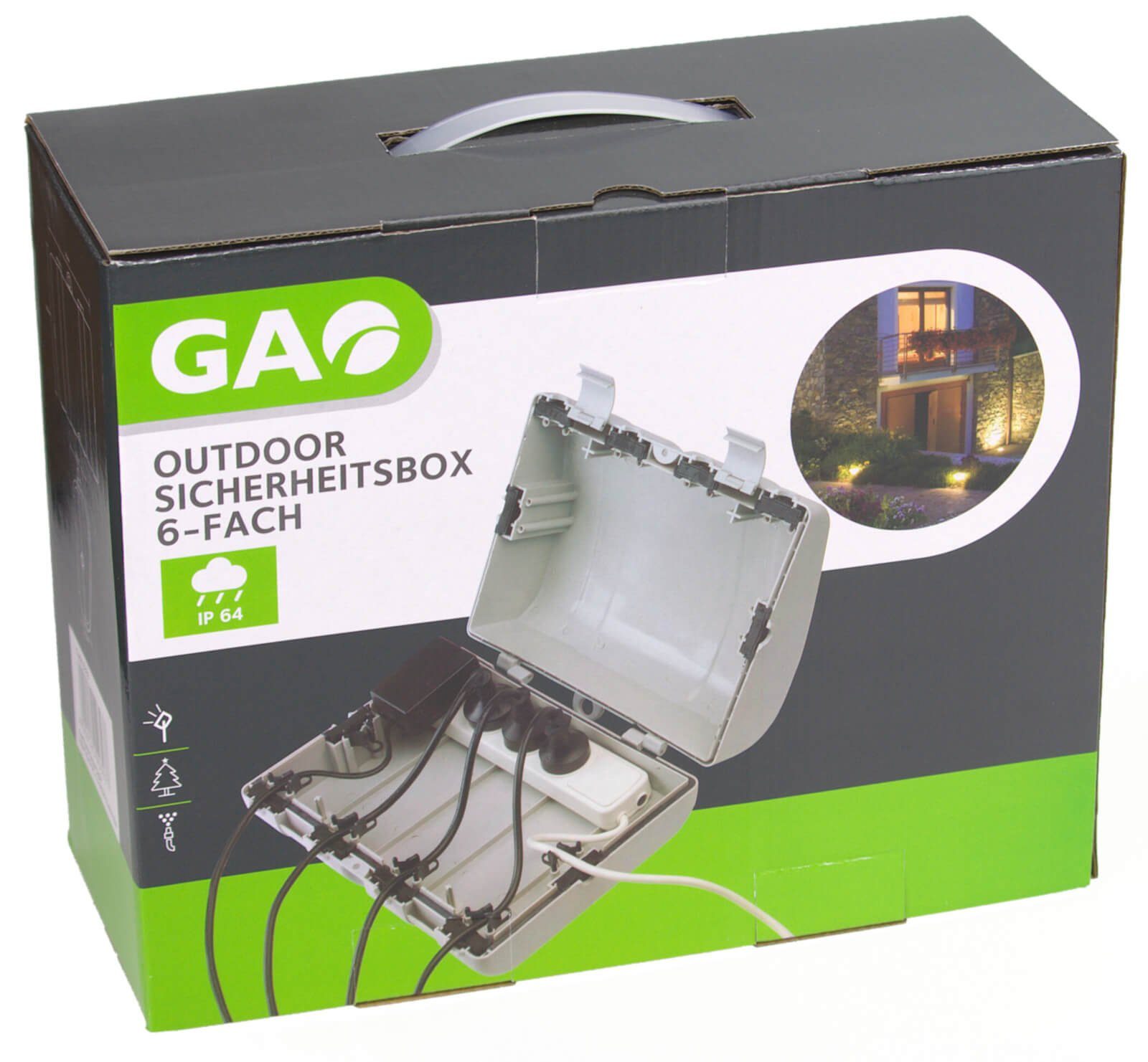 REV Ritter GmbH Kabelbox Outdoor Sicherheitsbox 6-fach Kabel Schutzbox IP64