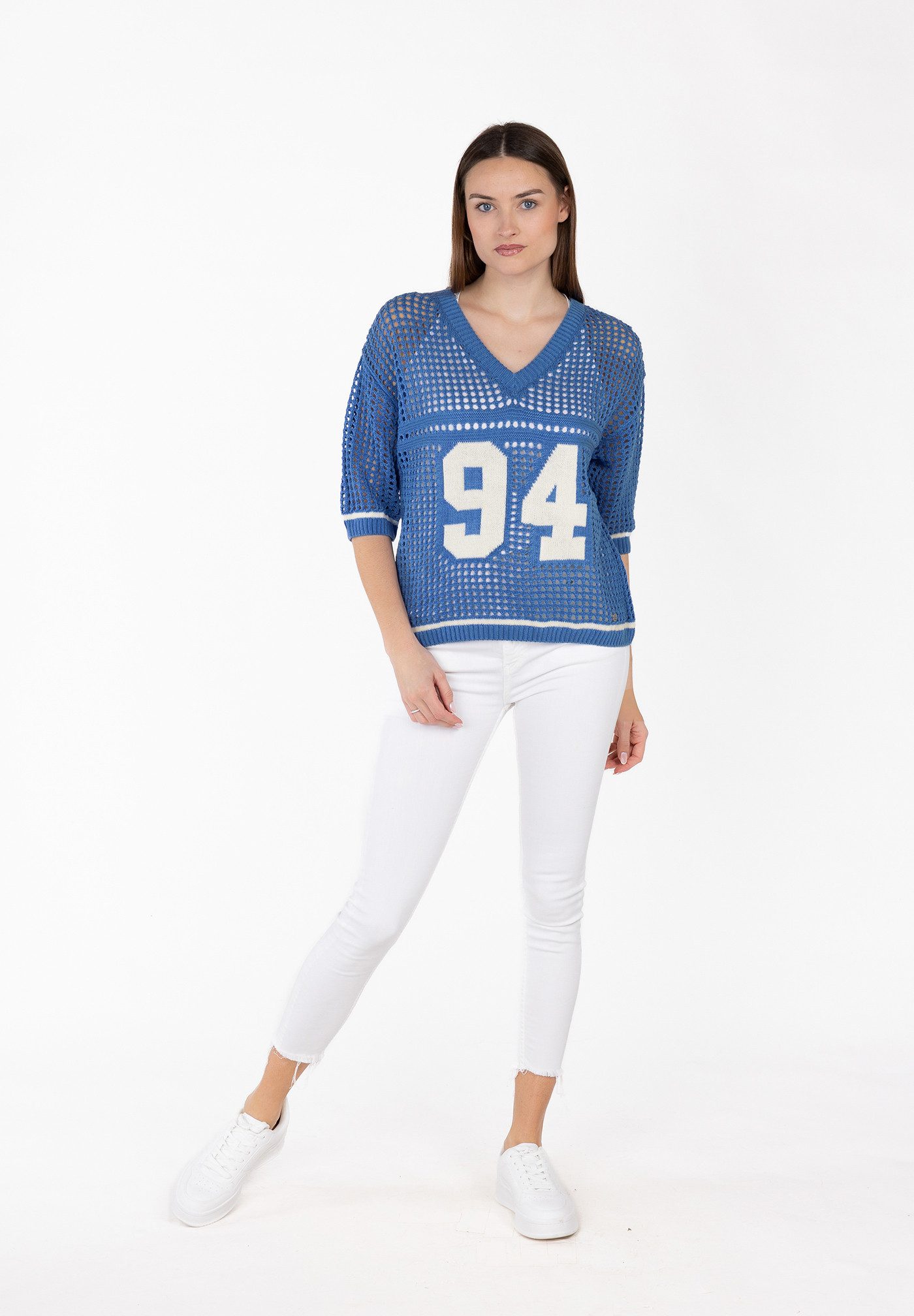 Key Largo Rundhalspullover WKN PIER v-neck (1-tlg)