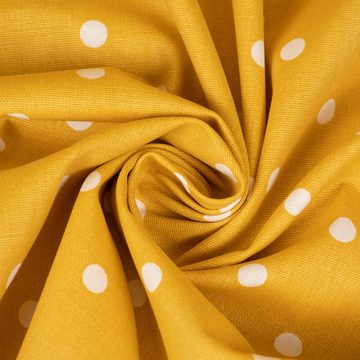 Prestigious Textiles Stoff Gardinenstoff Dekostoff Baumwolle Full Stop Mustard Punkte senfgelb we