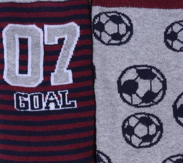 Sarcia.eu Haussocken Socken warm, lang - Fußball - 2 Paar 23/26 EU