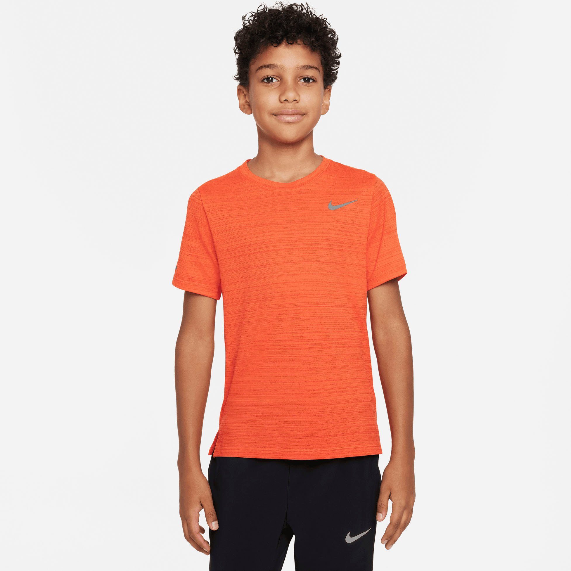 Nike Trainingsshirt Dri-FIT Miler (Boys) RED Top Training PICANTE Big Kids'