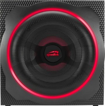 Speedlink GRAVITY CARBON RGB 2.1 2.1 PC-Lautsprecher (Bluetooth, 120 W)