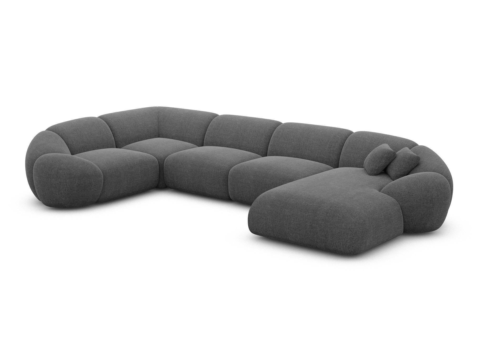 Sofa Dreams Wohnlandschaft Wohnlandschaft Solverde XL U-Form in Stoff, Wohnlandschaft, U-Form, Moderne Wohnlandschaft in U-Form, 2 Zierkissen inklusive