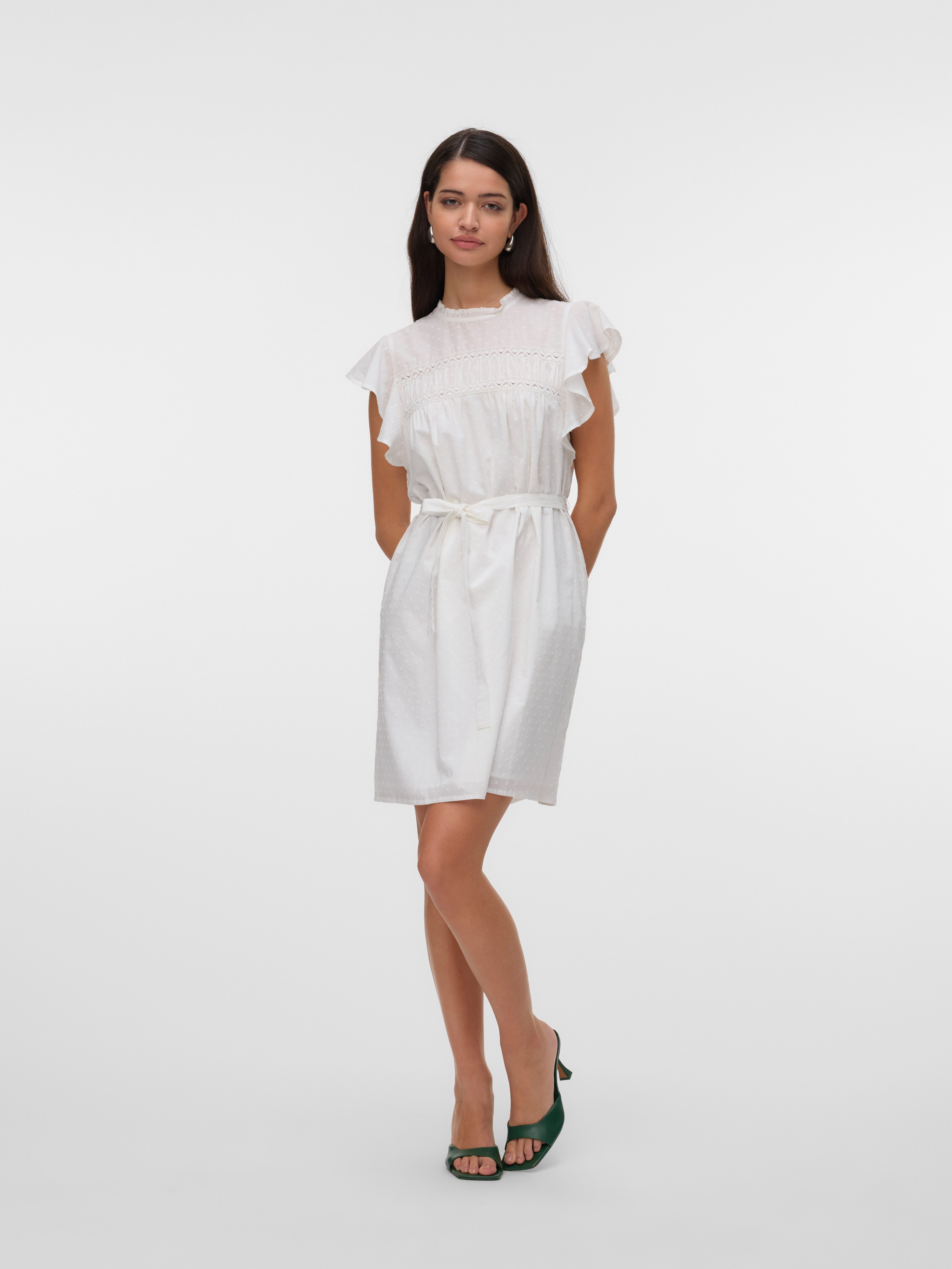 Vero Moda Minikleid VMTRINE SL SHORT LACE DRESS WVN GA NOOS Sommerkleid