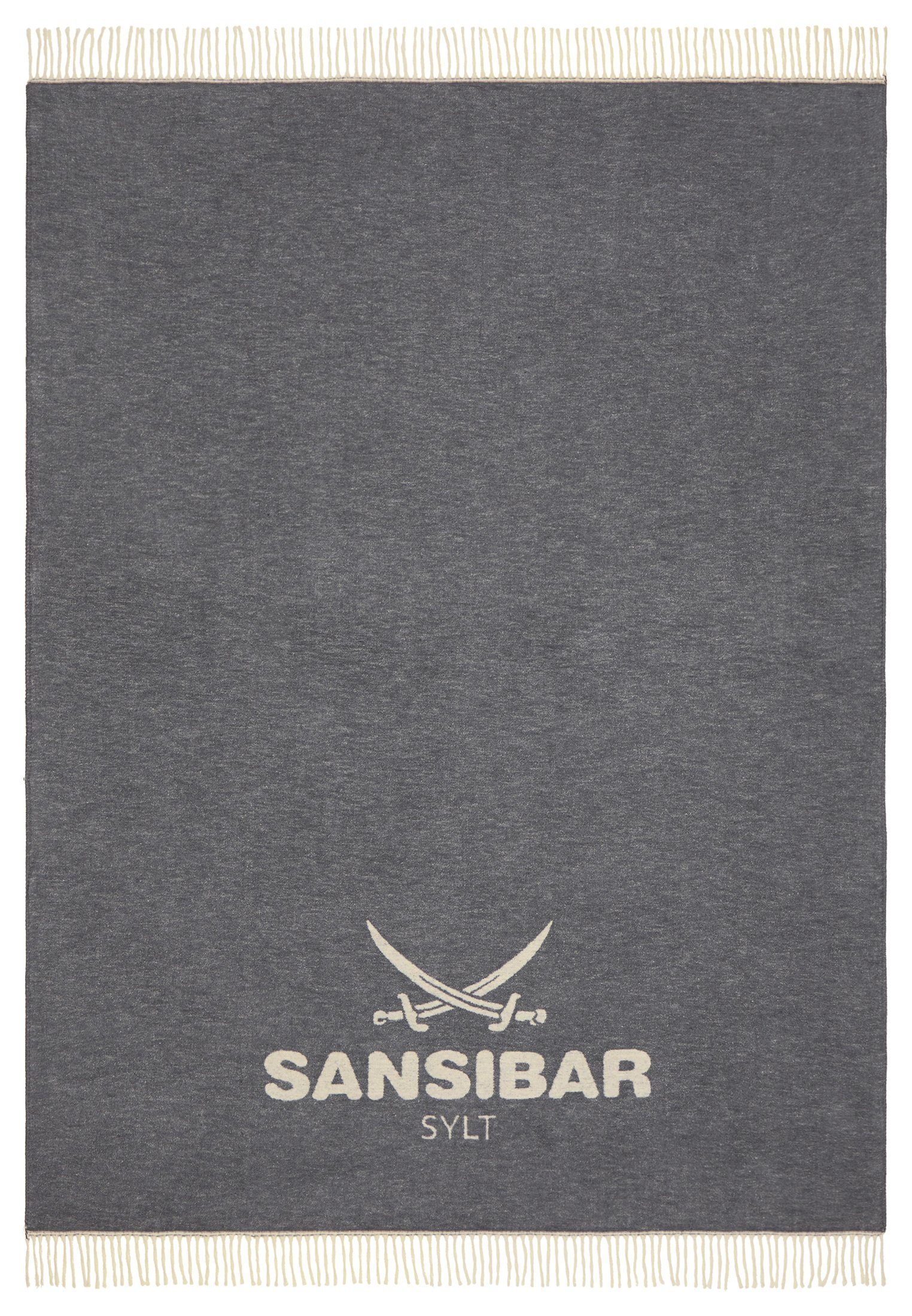 Plaid Wohndecke Jacquard Scotch Decke mit dekorativem Logo und Fransen, San günstig online kaufen