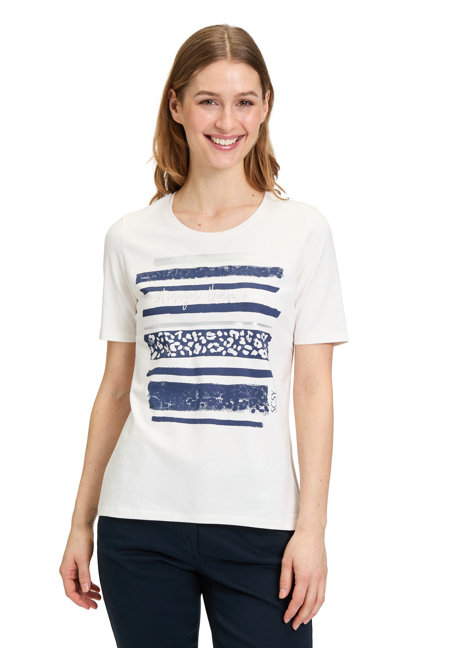 Kurzarmshirt Betty Barclay Basic Shirt mit Aufdruck