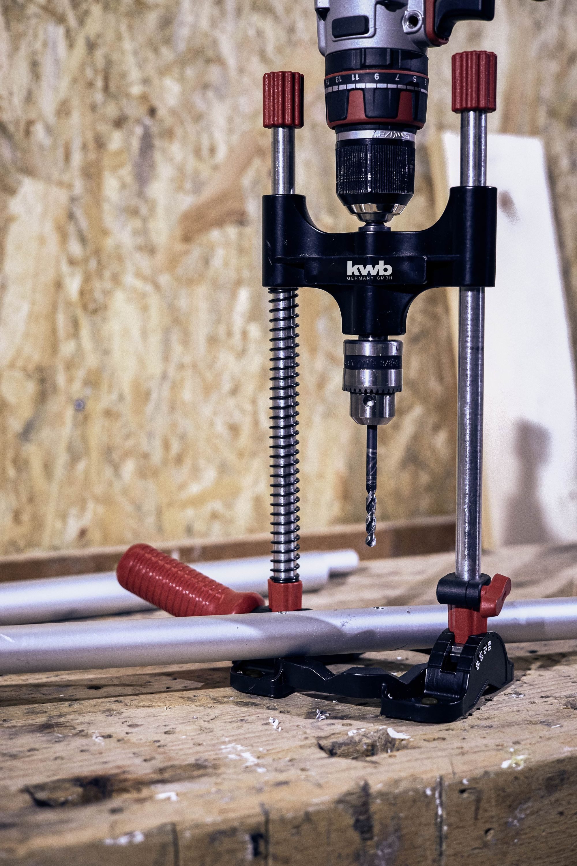 kwb Bohrerleiste kwb Bohrständer mit Bohrfutter, Sechskant-Antrieb/Mobiler Bohrständer, Bohrständer mit Bohrfutter, Sechskant-Antrieb/Mobiler Bohrständer für