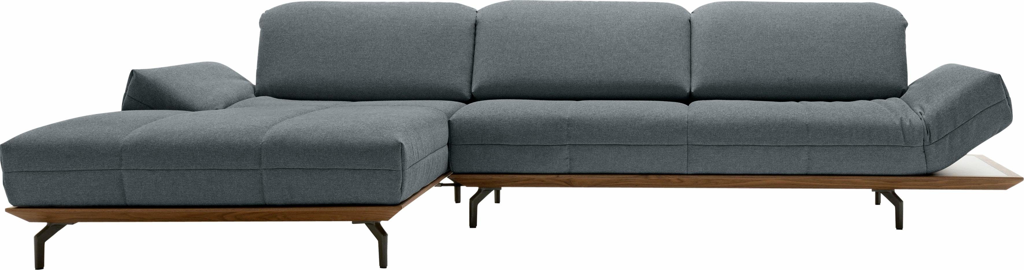 hülsta sofa Ecksofa hs.420, in 2 Qualitäten, Holzrahmen in Eiche Natur oder Nußbaum, Breite 293 cm